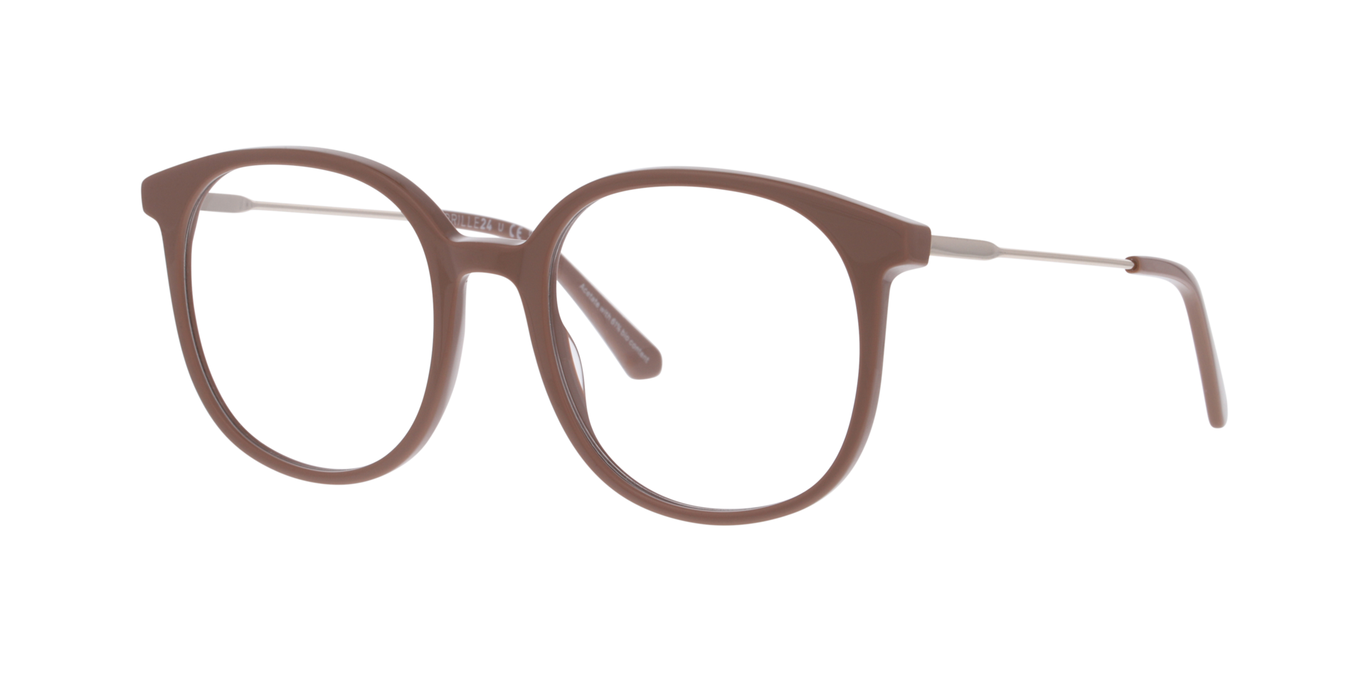 Alicia Dusty Nude AcetatEyeglass Frames von B24, Dreiviertelansicht