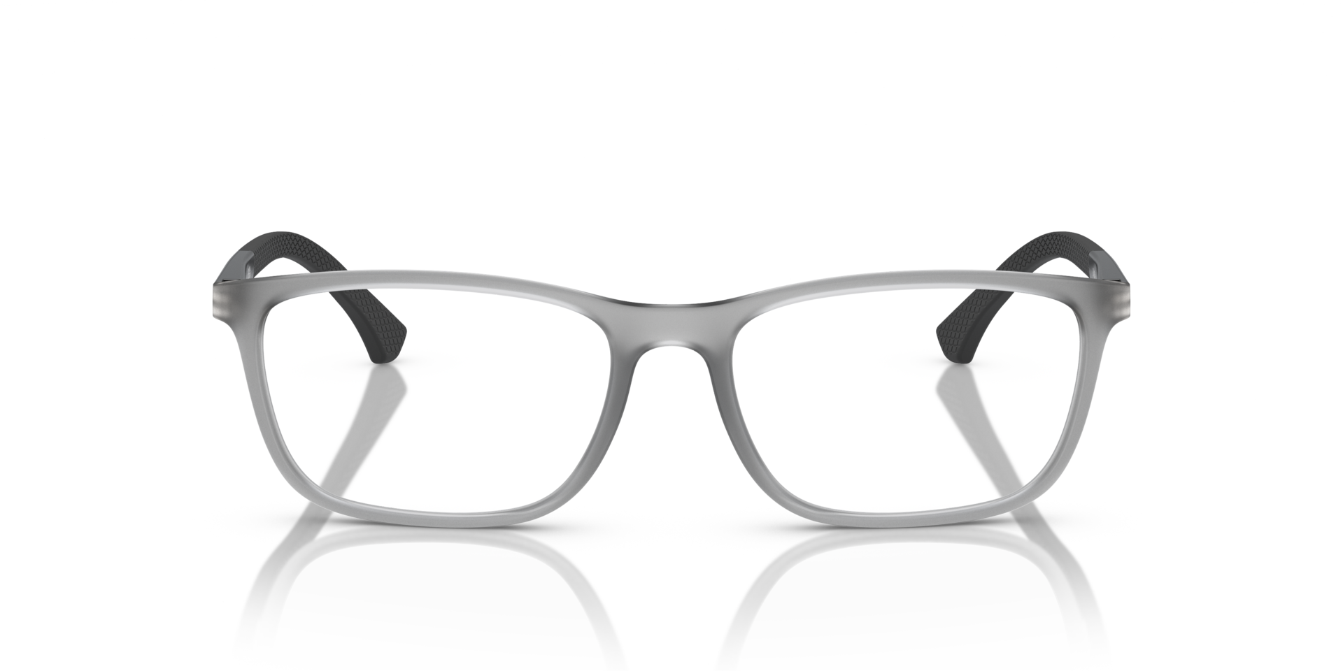 EA3069 Mat transparant grijs KunststofEyeglass Frames van B24, Vooraanzicht