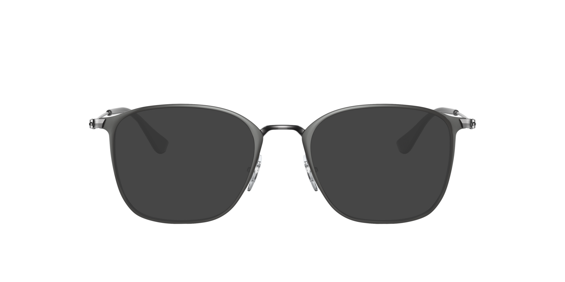 RB6466 Grau auf Gunmetal MetallEyeglass Frames von B24, mit getönten Gläsern