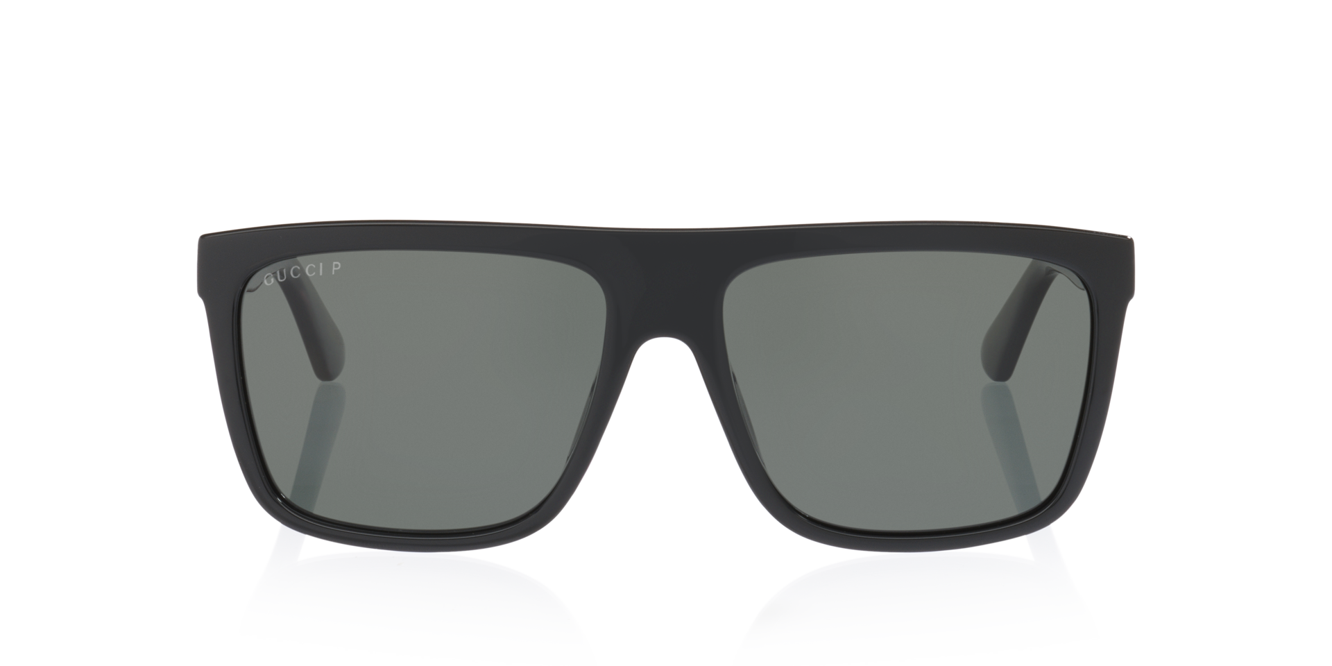 GG0748S Zwart glanzend KunststofSunglass Frames van B24, Vooraanzicht