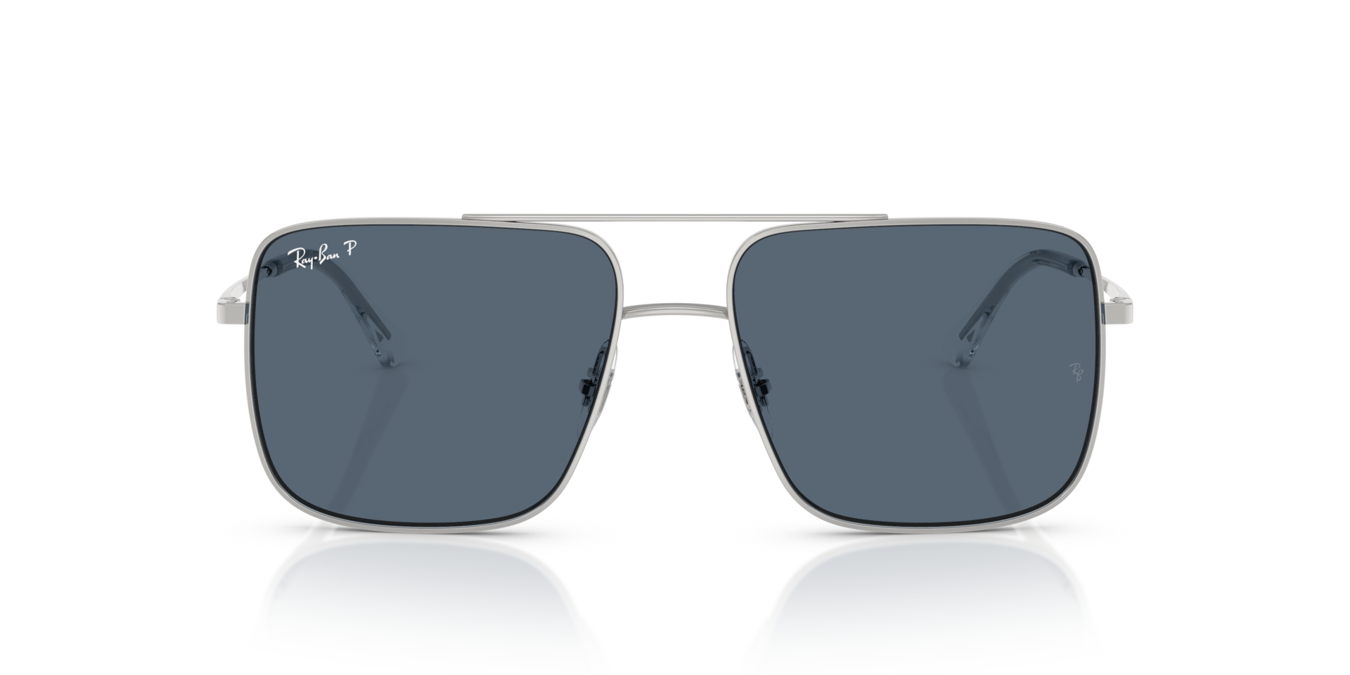 RB3758 Silber MetallSunglass Frames von B24, Vorderansicht
