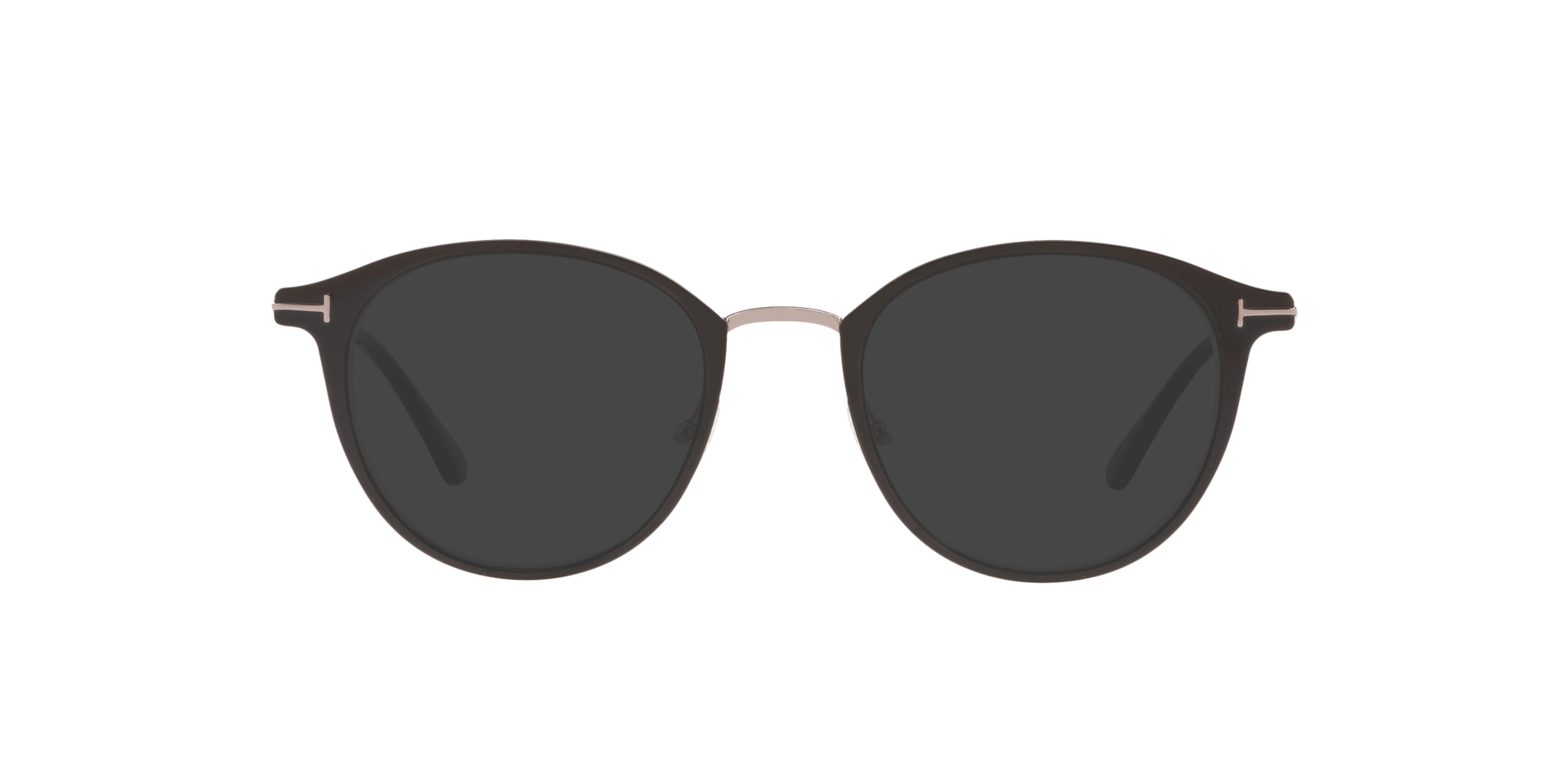 FT5528-B Zwart glanzend MetaalEyeglass Frames van B24, met getinte lenzen