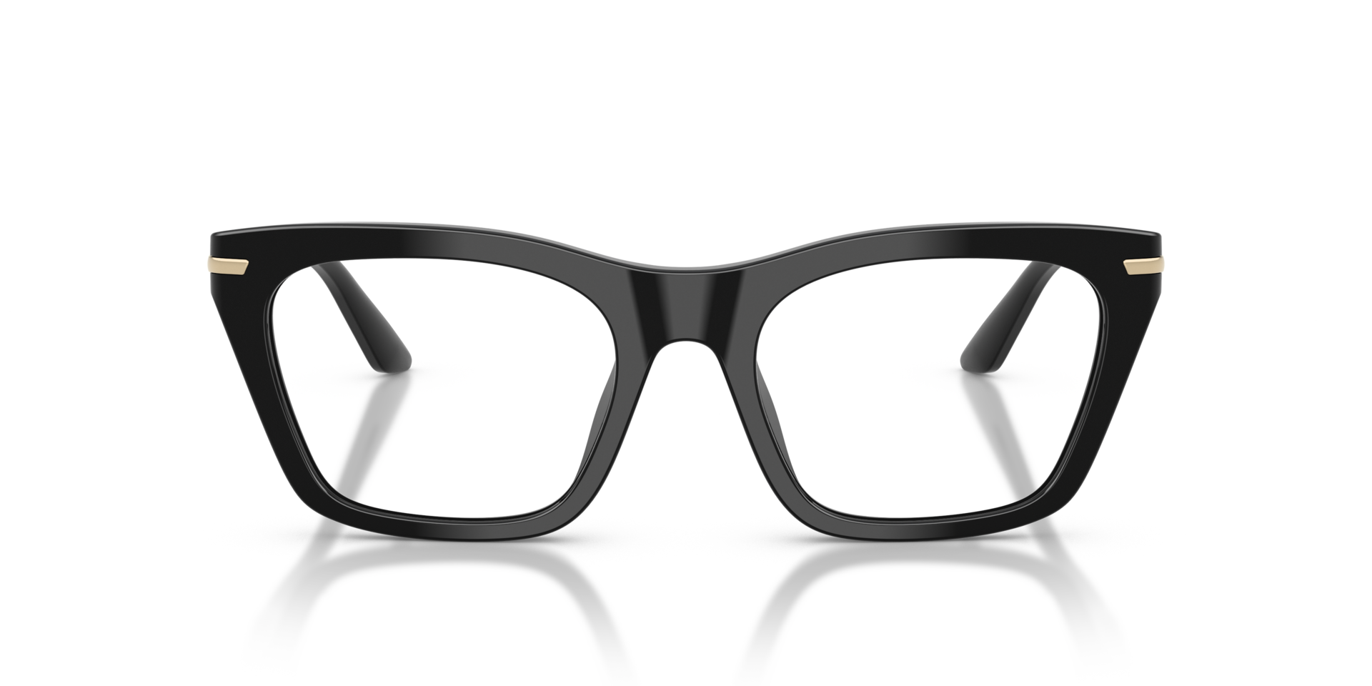 EA3283BU Schwarz glänzend AcetatEyeglass Frames von B24, Vorderansicht