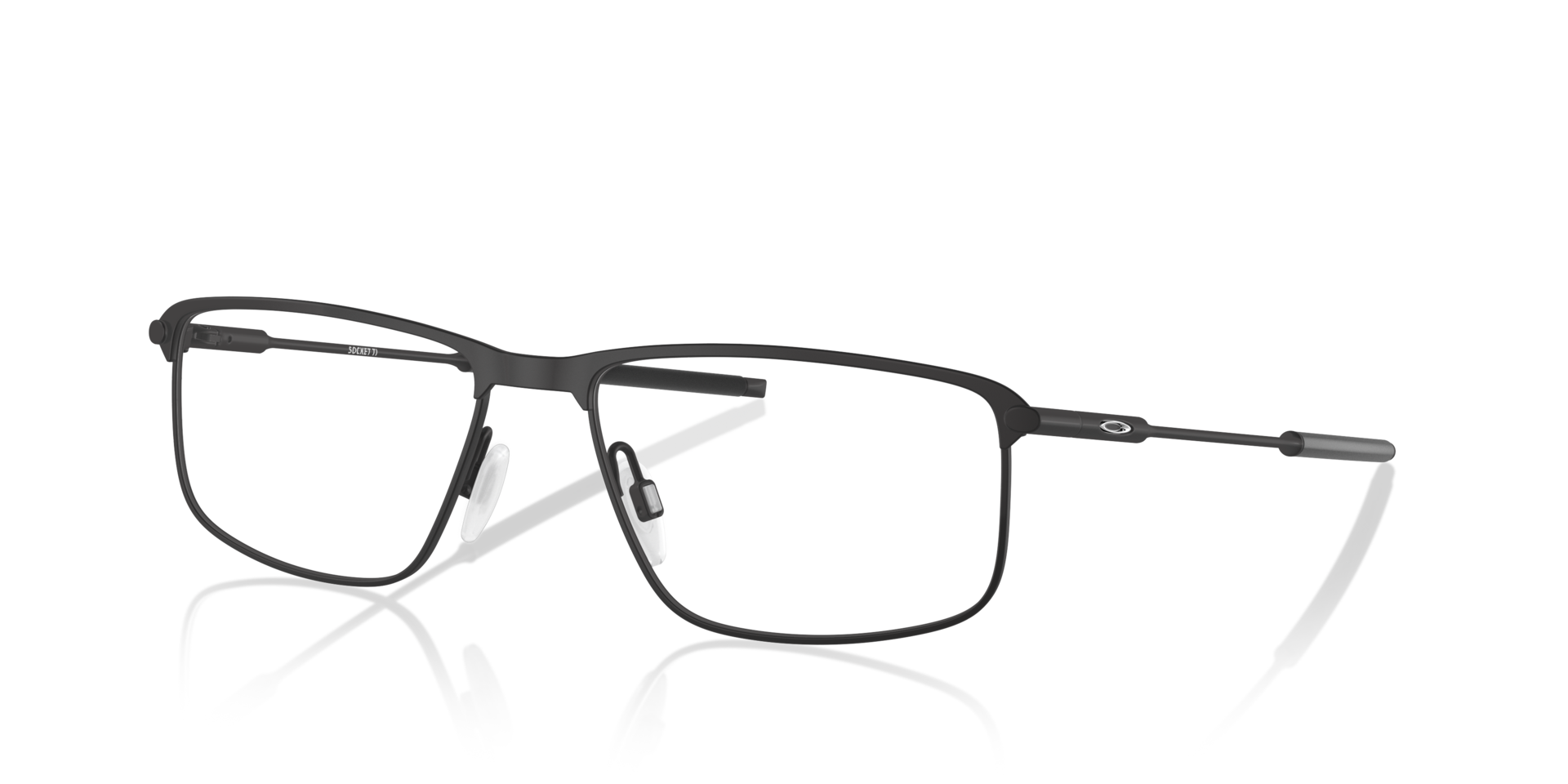 Socket TI Schwarz satiniert TitanEyeglass Frames von B24, Dreiviertelansicht