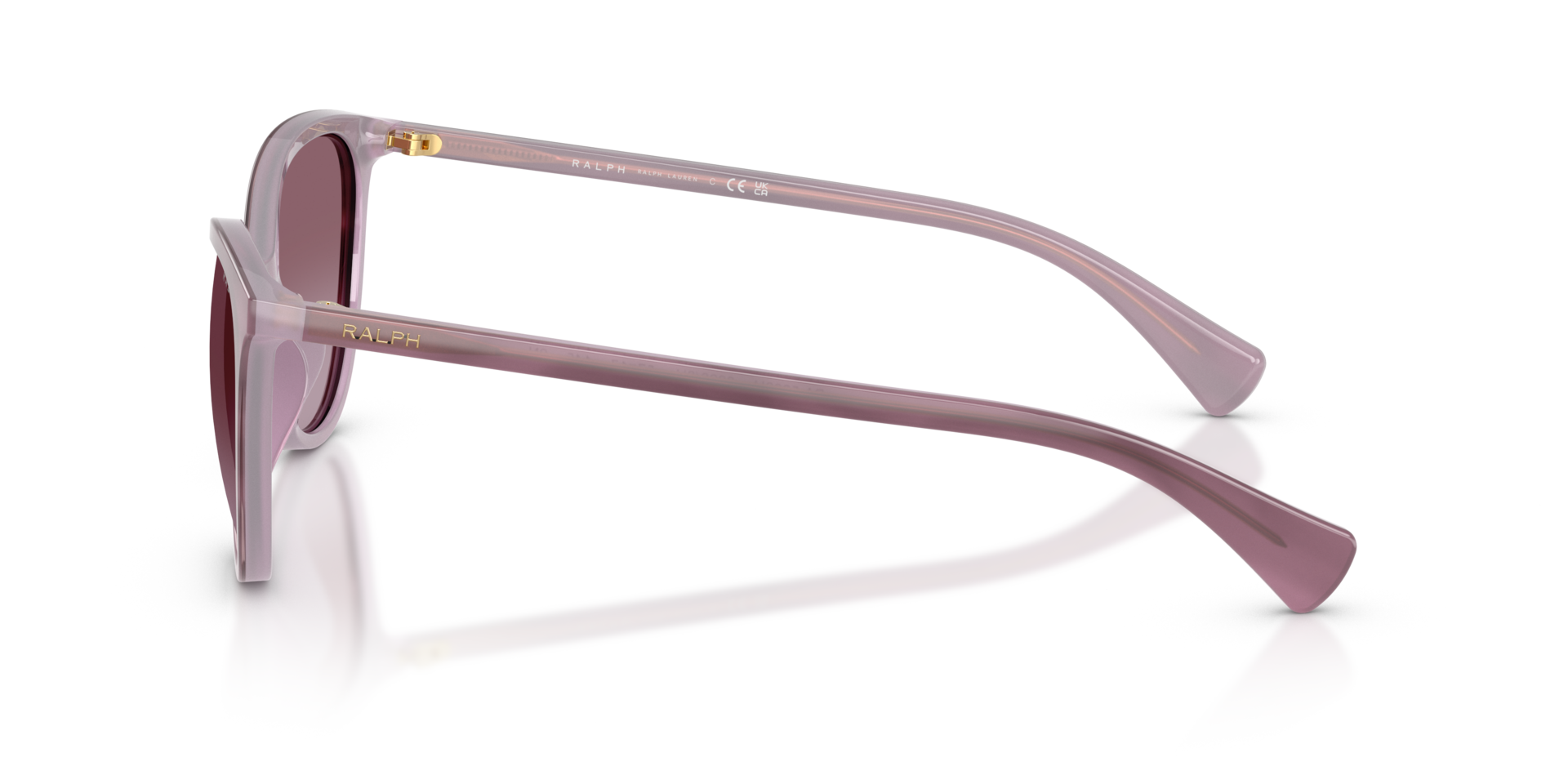RA5339U Striped Purple AcetatSunglass Frames von B24, Seitenansicht