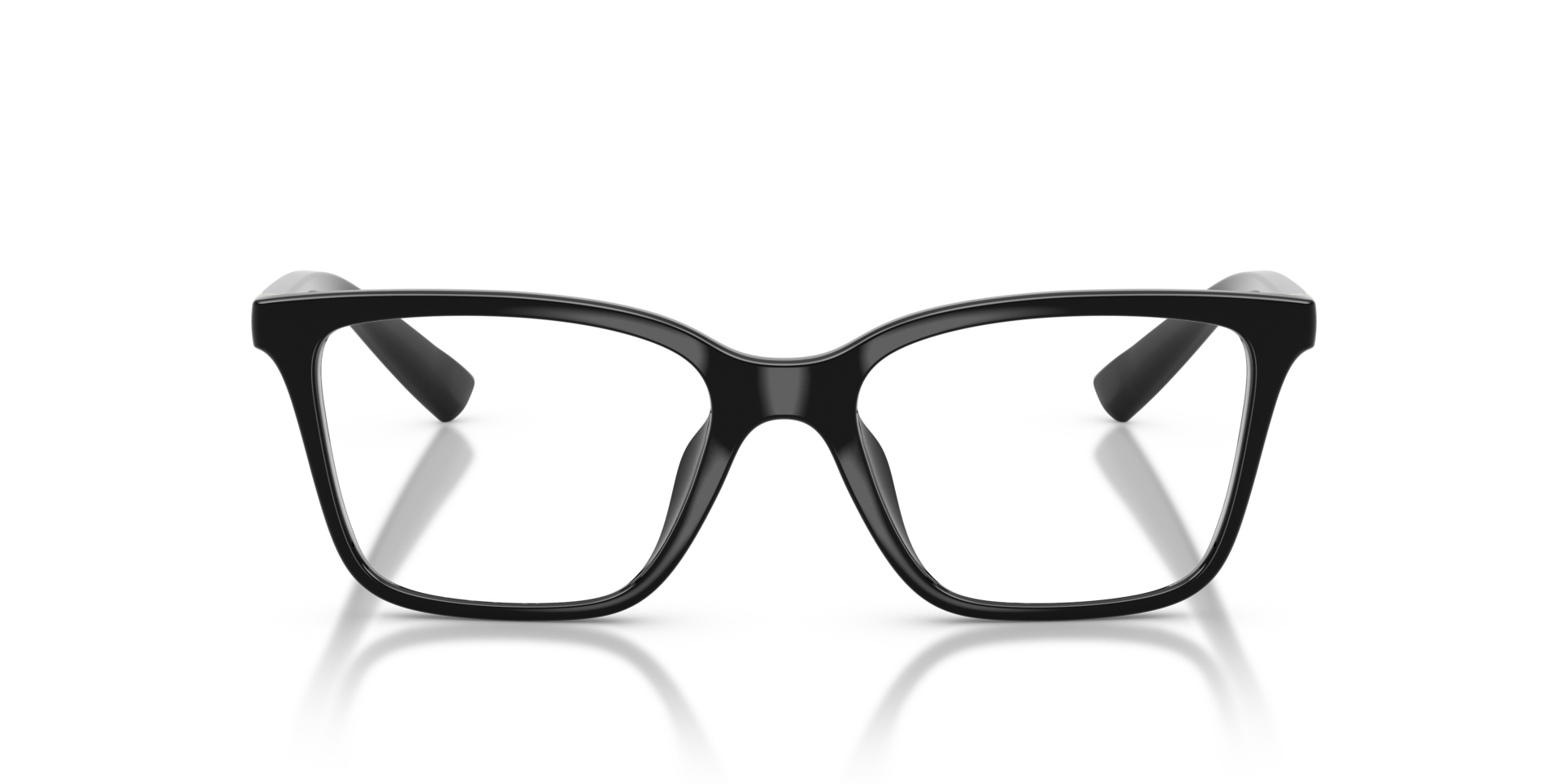AX3146U Glanzend zwart KunststofEyeglass Frames van B24, Vooraanzicht