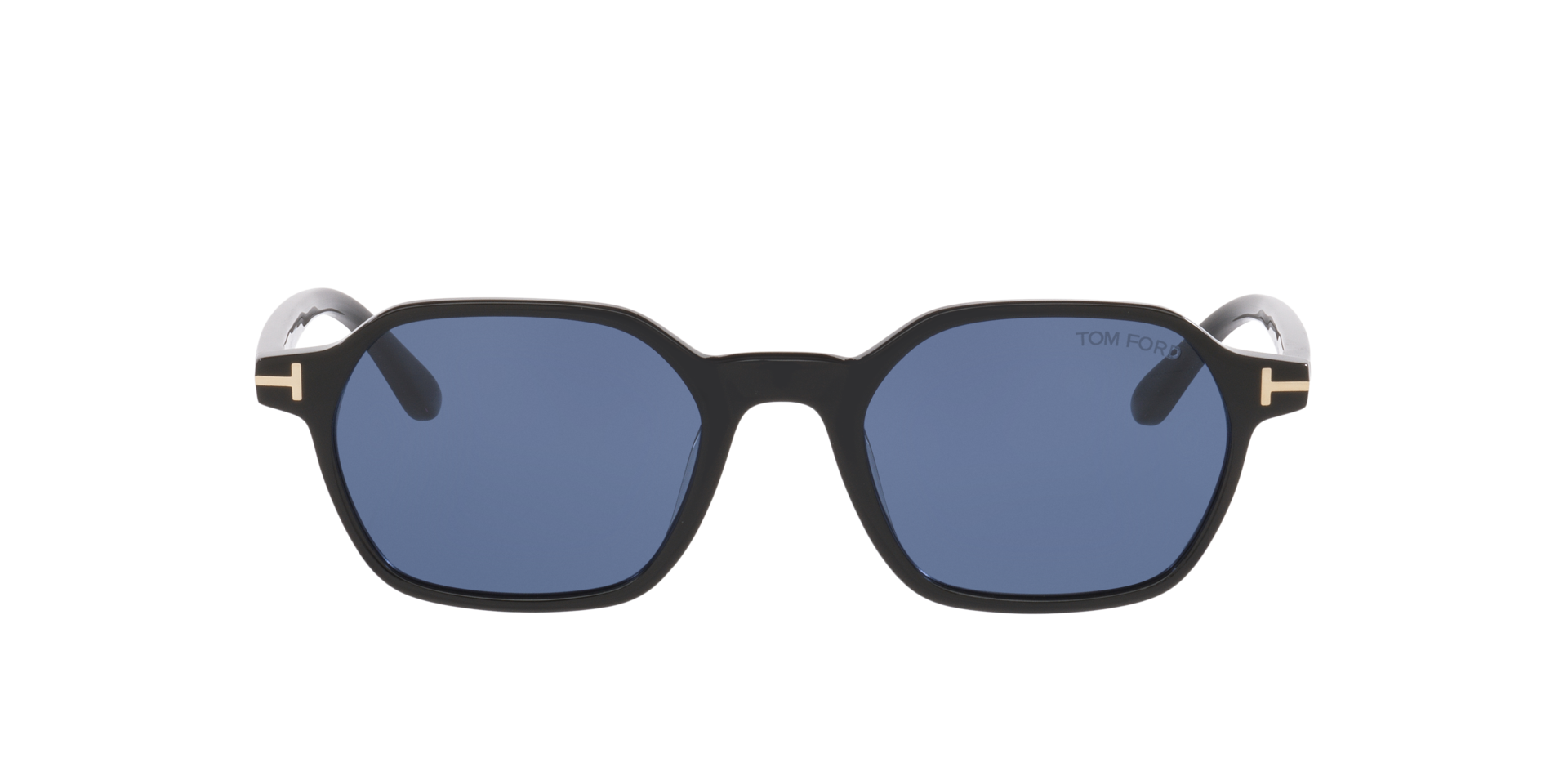 Joey-02 Zwart glanzend AcetaatSunglass Frames van B24, met getinte lenzen