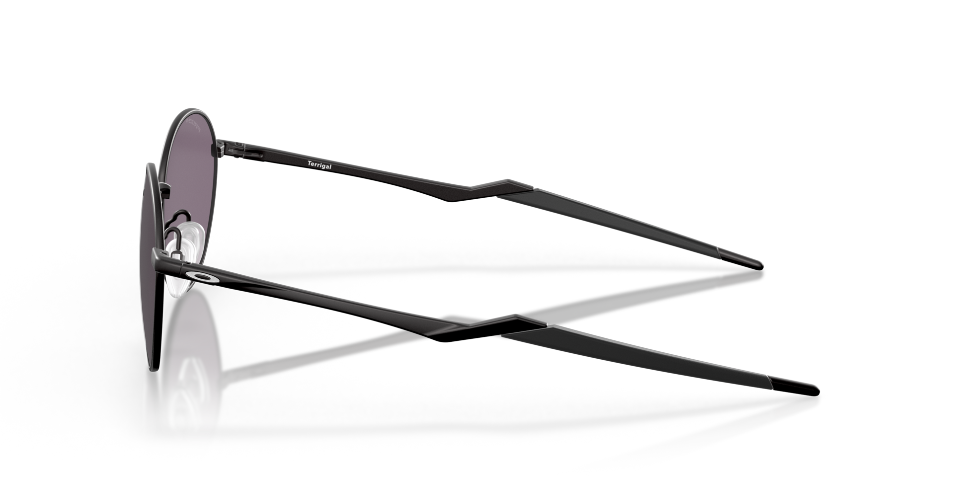 Terrigal Schwarz satiniert MetallSunglass Frames von B24, Seitenansicht