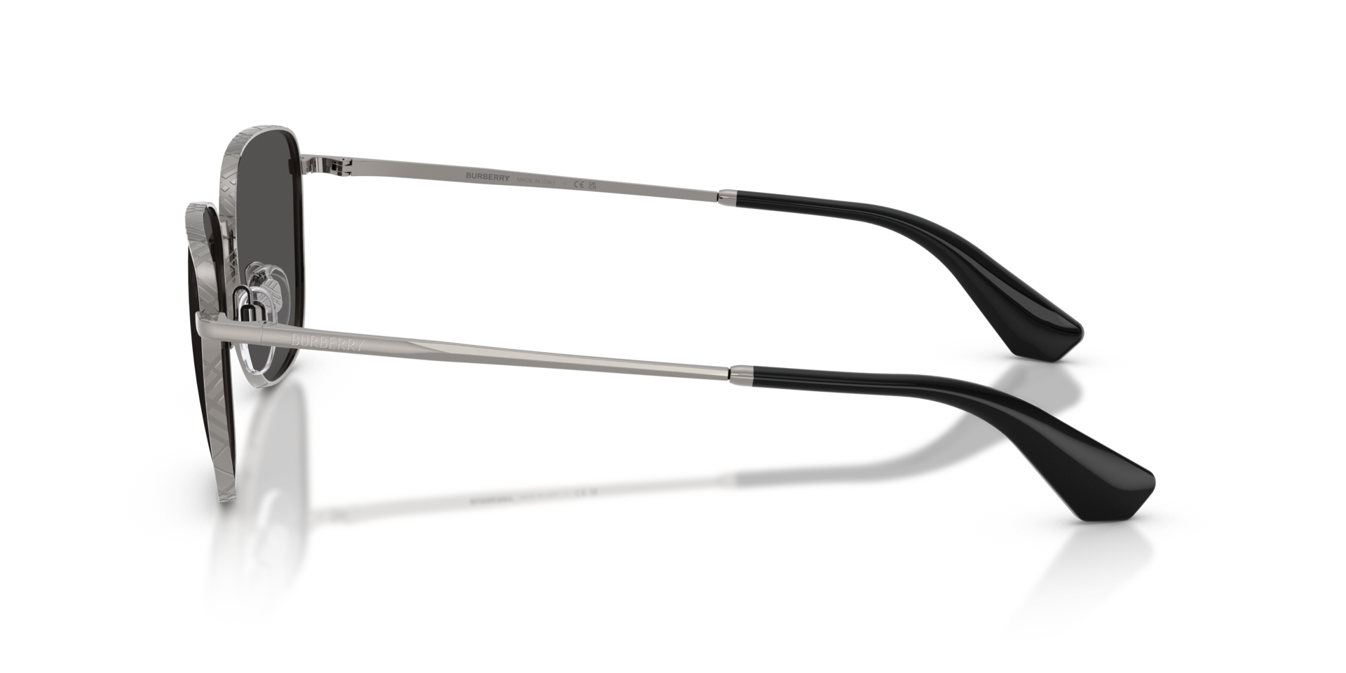 BE3171 Staalgrijs MetaalSunglass Frames van B24, Zijaanzicht
