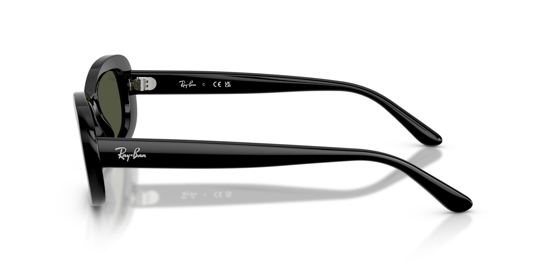 RB2221 Schwarz KunststoffSunglass Frames von B24, Seitenansicht
