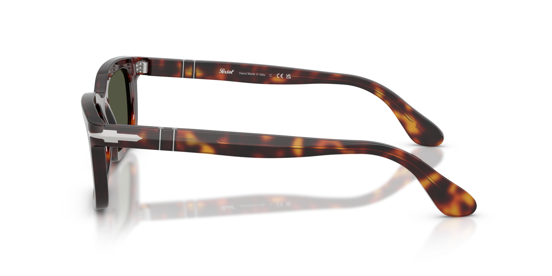 PO3396S Havana AcetatSunglass Frames von B24, Seitenansicht
