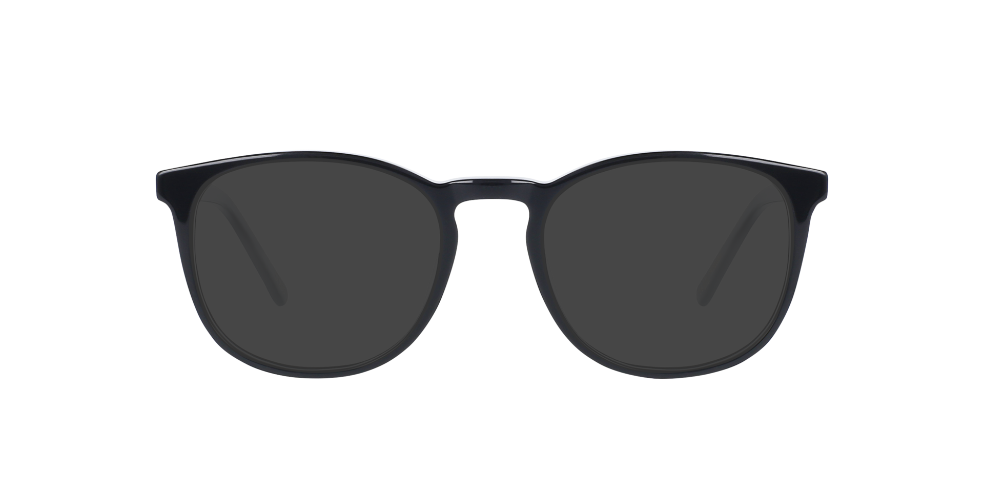 Owen Jet Black AcetaatEyeglass Frames van B24, met getinte lenzen