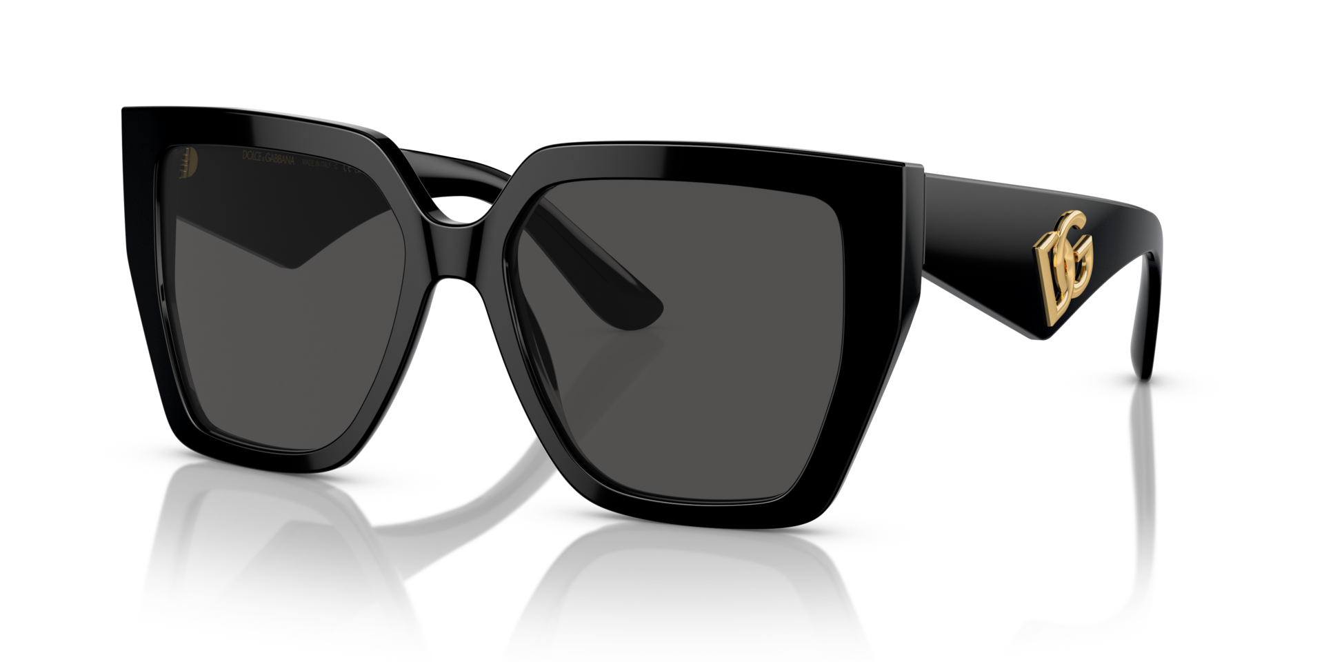 DG4438 Schwarz AcetatSunglass Frames von B24, Dreiviertelansicht