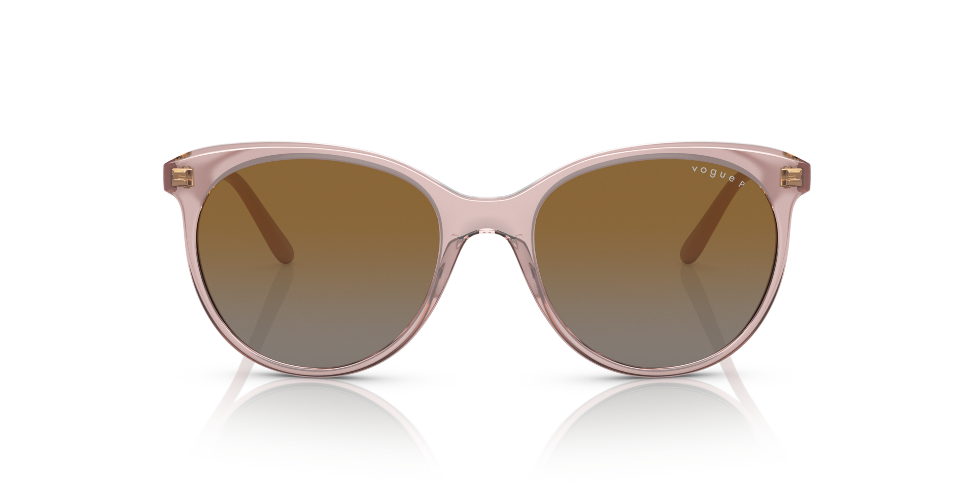 VO5453S Transparant Roze KunststofSunglass Frames van B24, Vooraanzicht