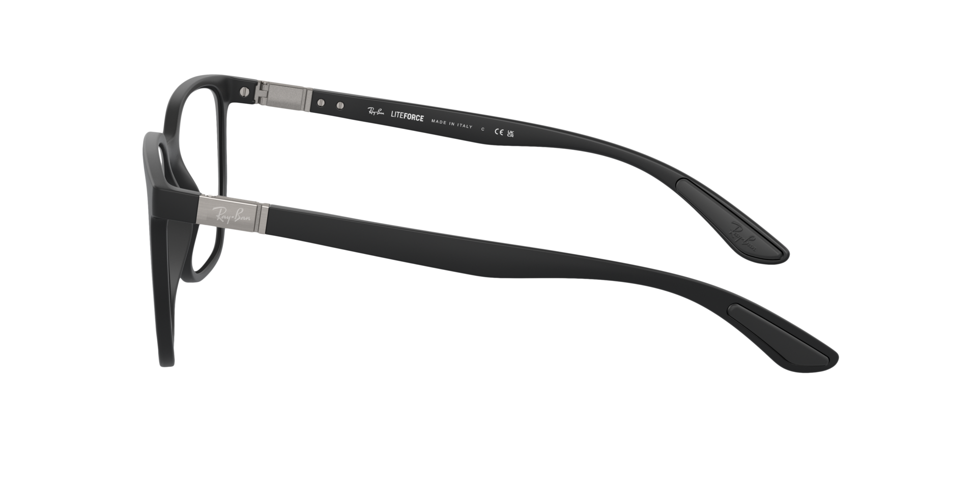 RB7235 Zand zwart KunststofEyeglass Frames van B24, Zijaanzicht