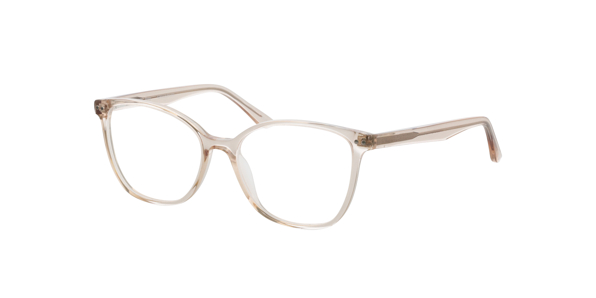 Rosy Kristalroze AcetaatEyeglass Frames van B24, Hoekweergave