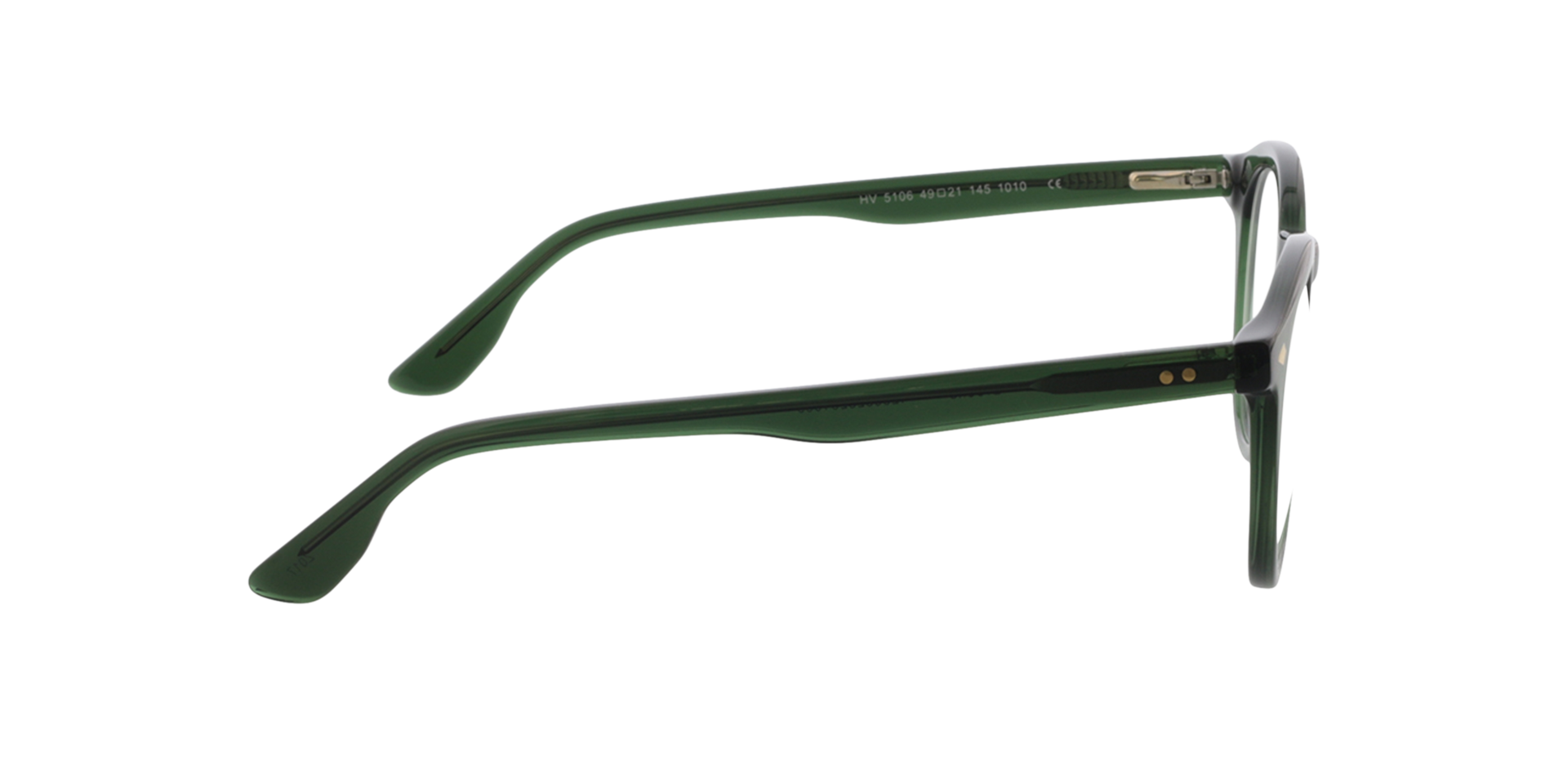 Brooke Crystal Olive Green AcetatEyeglass Frames von B24, Seitenansicht