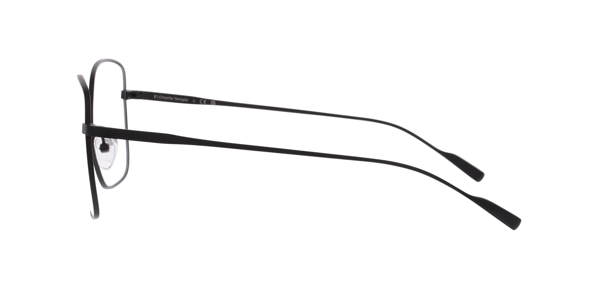 Ollie Mattschwarz TitanEyeglass Frames von B24, Seitenansicht