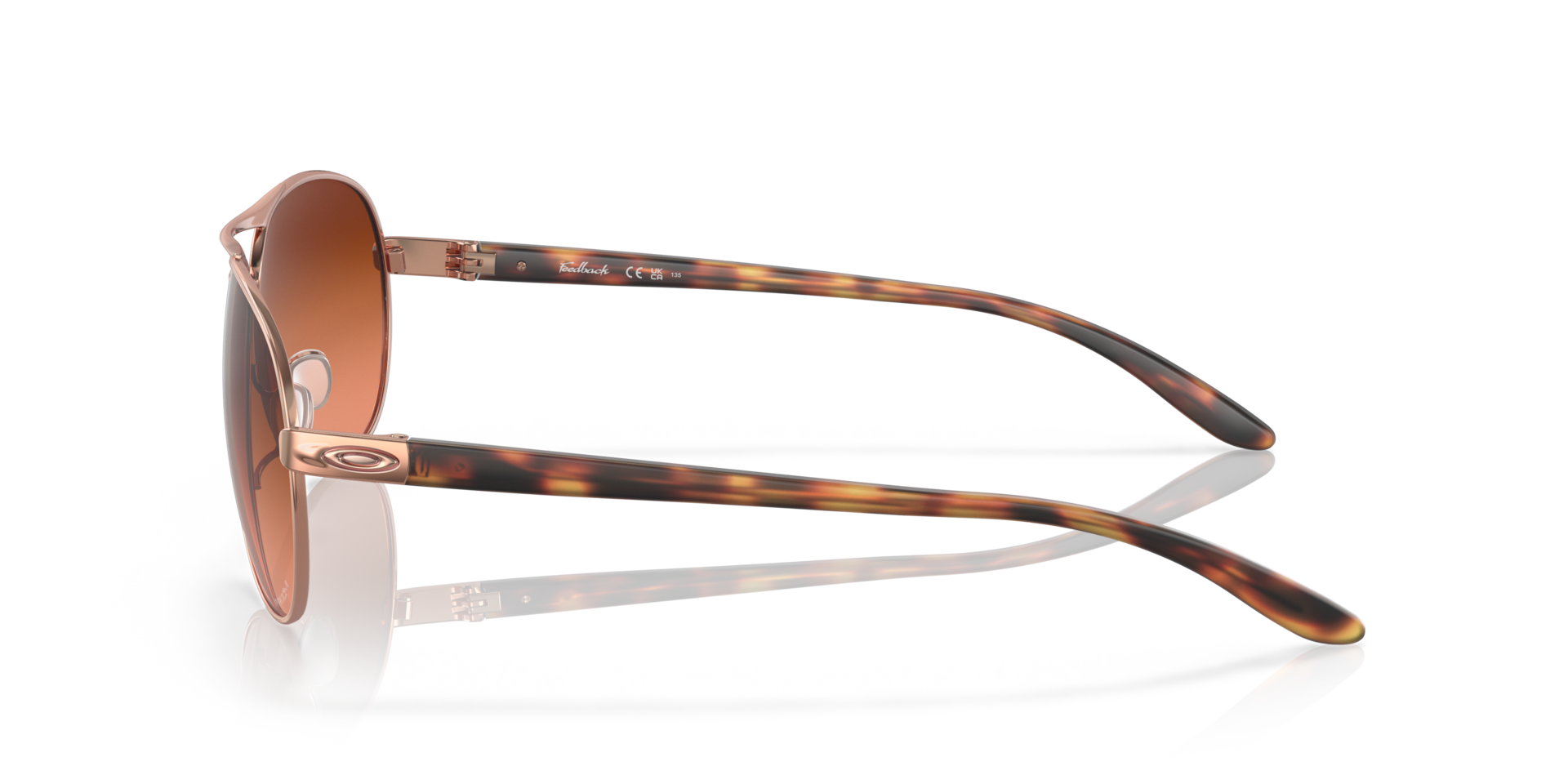 FEEDBACK Rotgold MetallSunglass Frames von B24, Seitenansicht