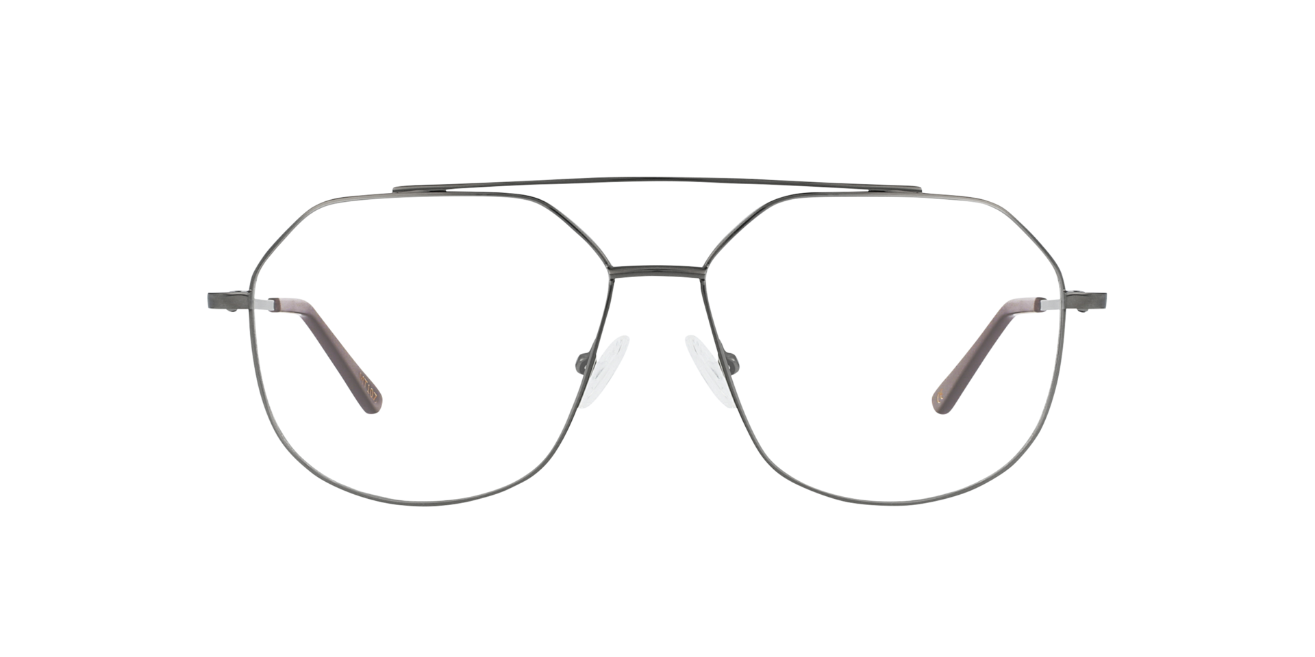 Viper Gunmetal MetallEyeglass Frames von B24, Vorderansicht