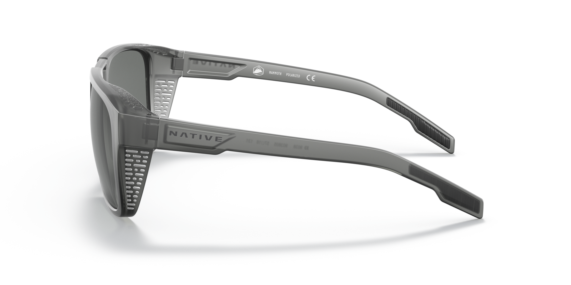 XD9038 Matte Smoke Crystal KunststoffSunglass Frames von B24, Seitenansicht