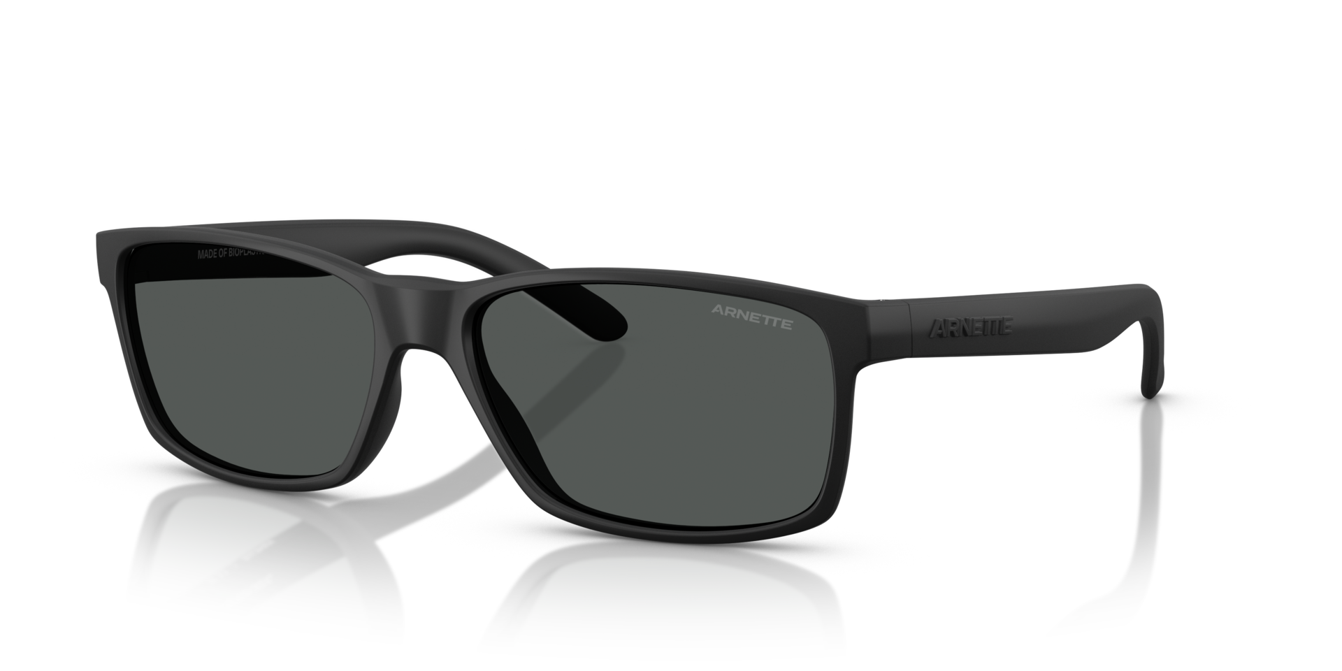 AN4185 Rubber Black KunststoffSunglass Frames von B24, Dreiviertelansicht