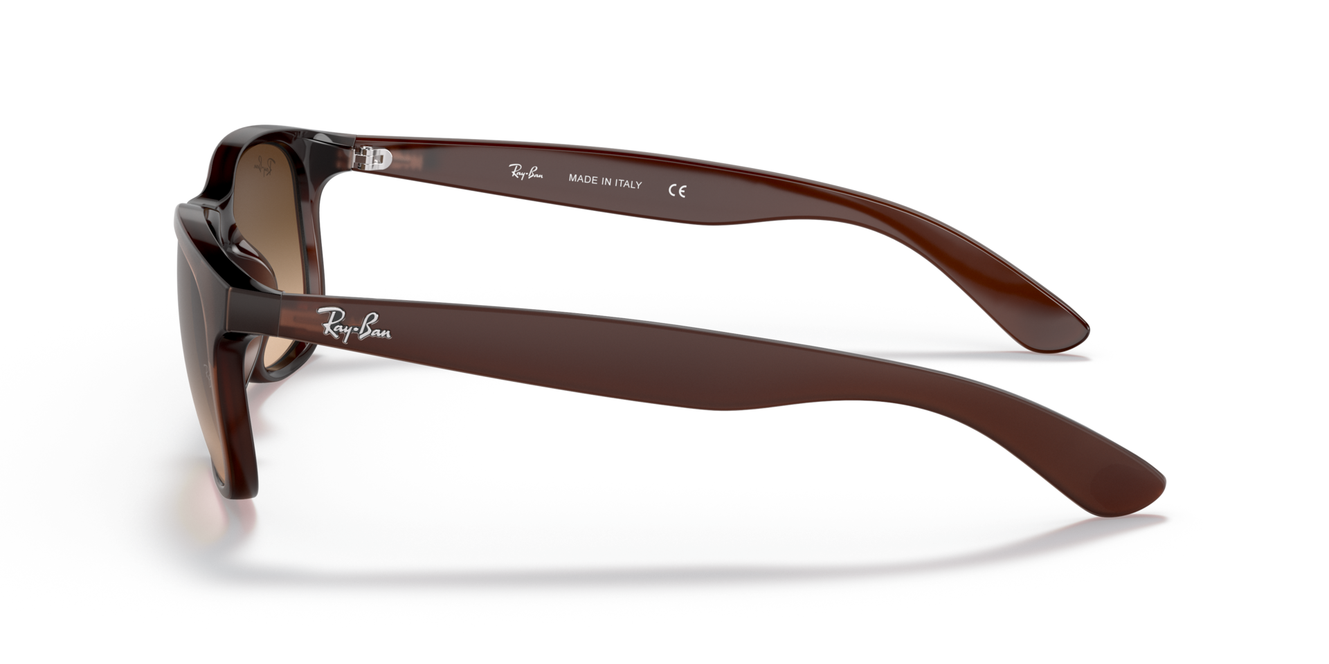 RB4202 Bruin KunststofSunglass Frames van B24, Zijaanzicht