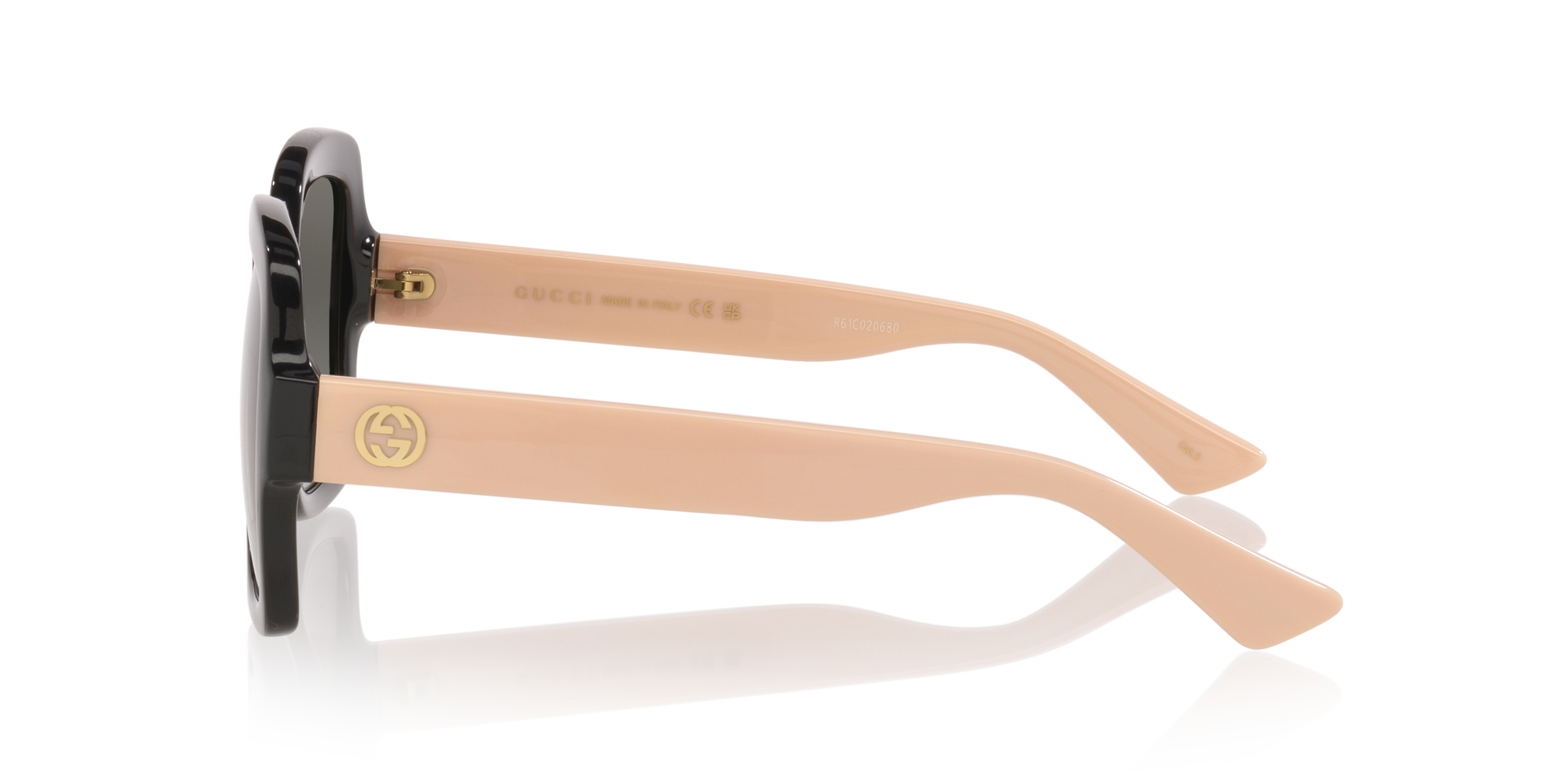 GG1337S Zwart KunststofSunglass Frames van B24, Zijaanzicht