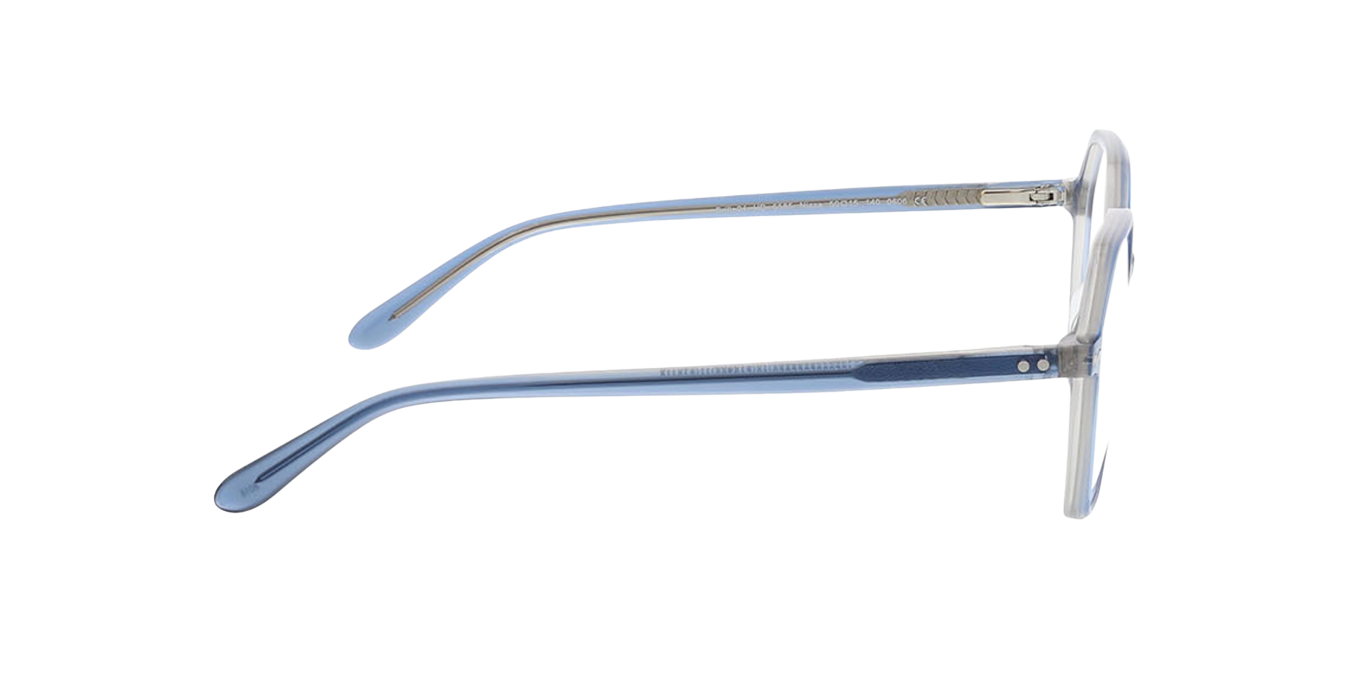 Nizza Trilayer Blue Crystal Grey AcetatEyeglass Frames von B24, Seitenansicht