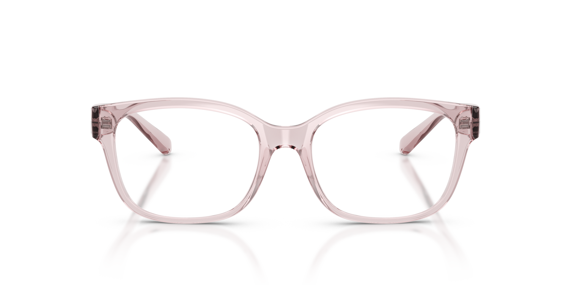 AX3098 Shiny Transparent Pink KunststoffEyeglass Frames von B24, Vorderansicht