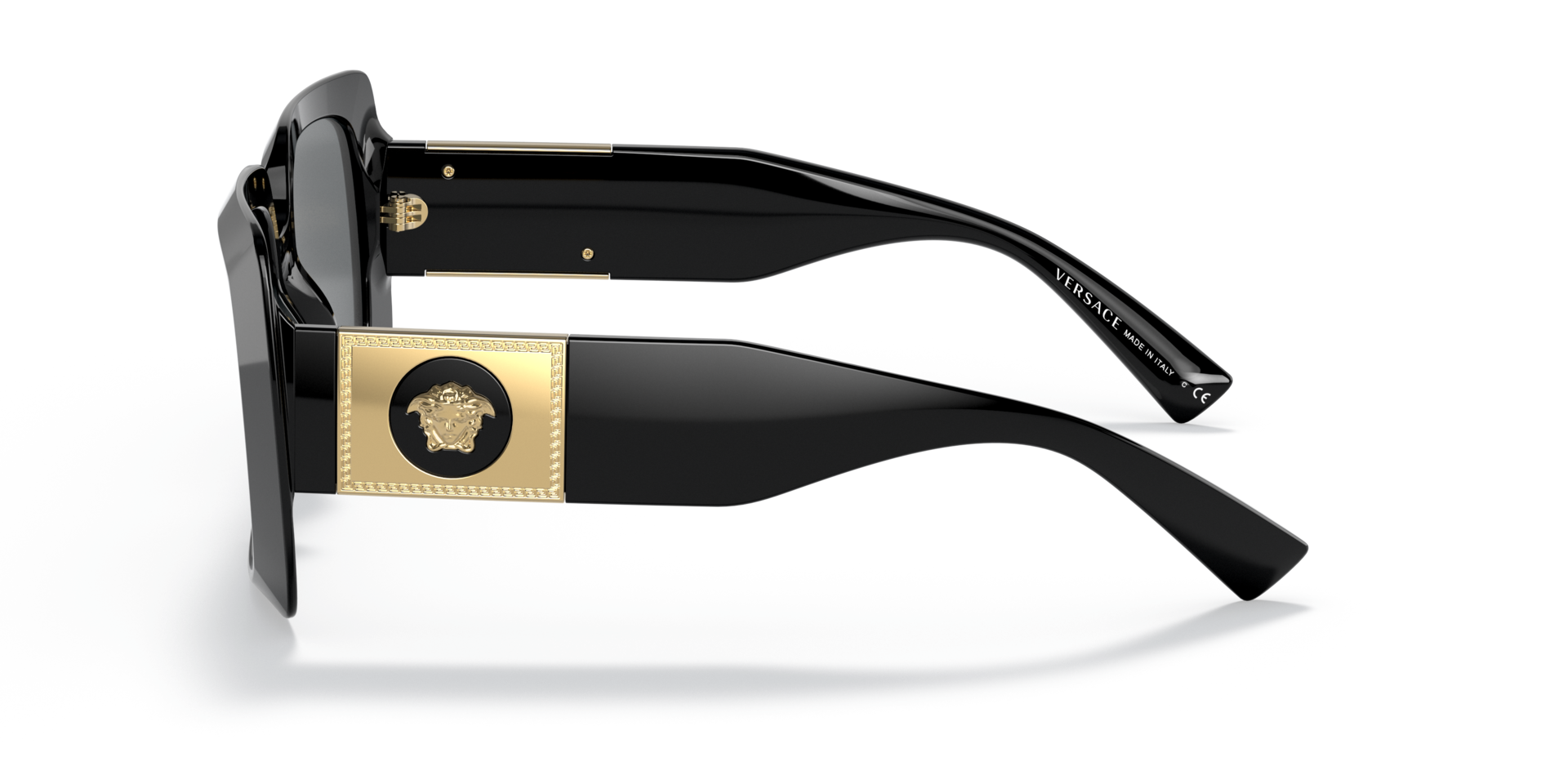 VE4405 Zwart AcetaatSunglass Frames van B24, Zijaanzicht