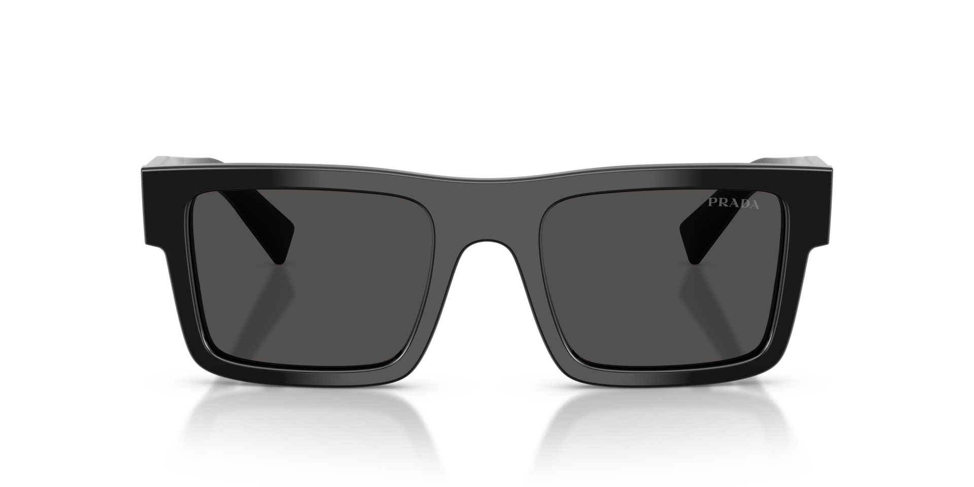 PR 19WS Schwarz AcetatSunglass Frames von B24, Vorderansicht