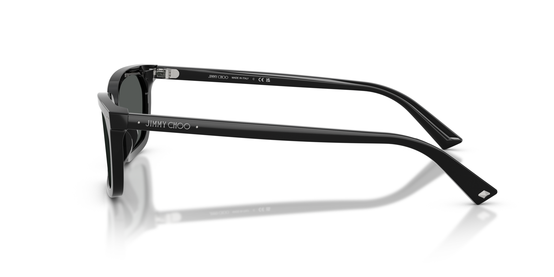 JC5050U Zwart AcetaatSunglass Frames van B24, Zijaanzicht