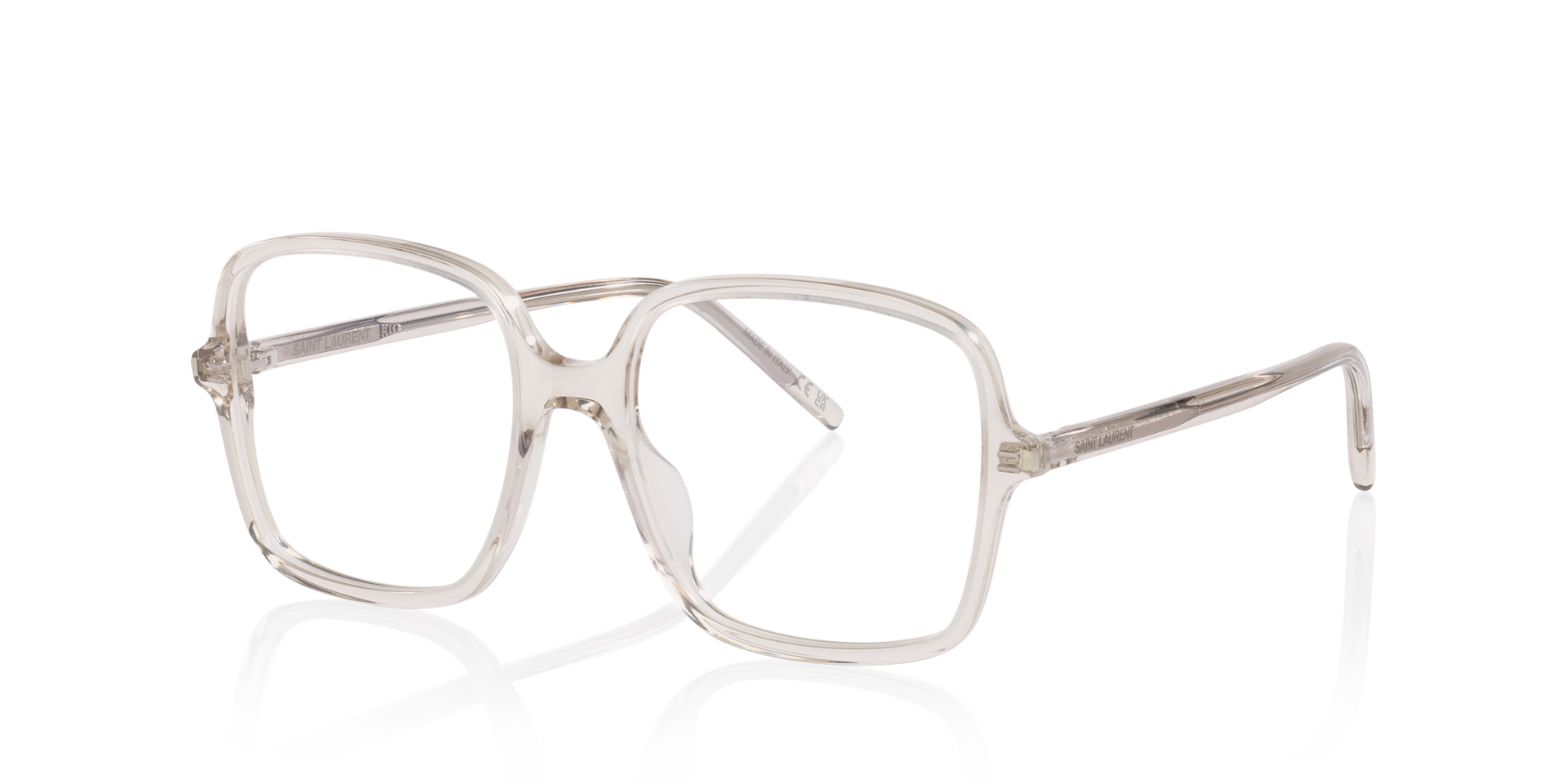 Sl 892 Brown Light AcetaatEyeglass Frames van B24, Hoekweergave