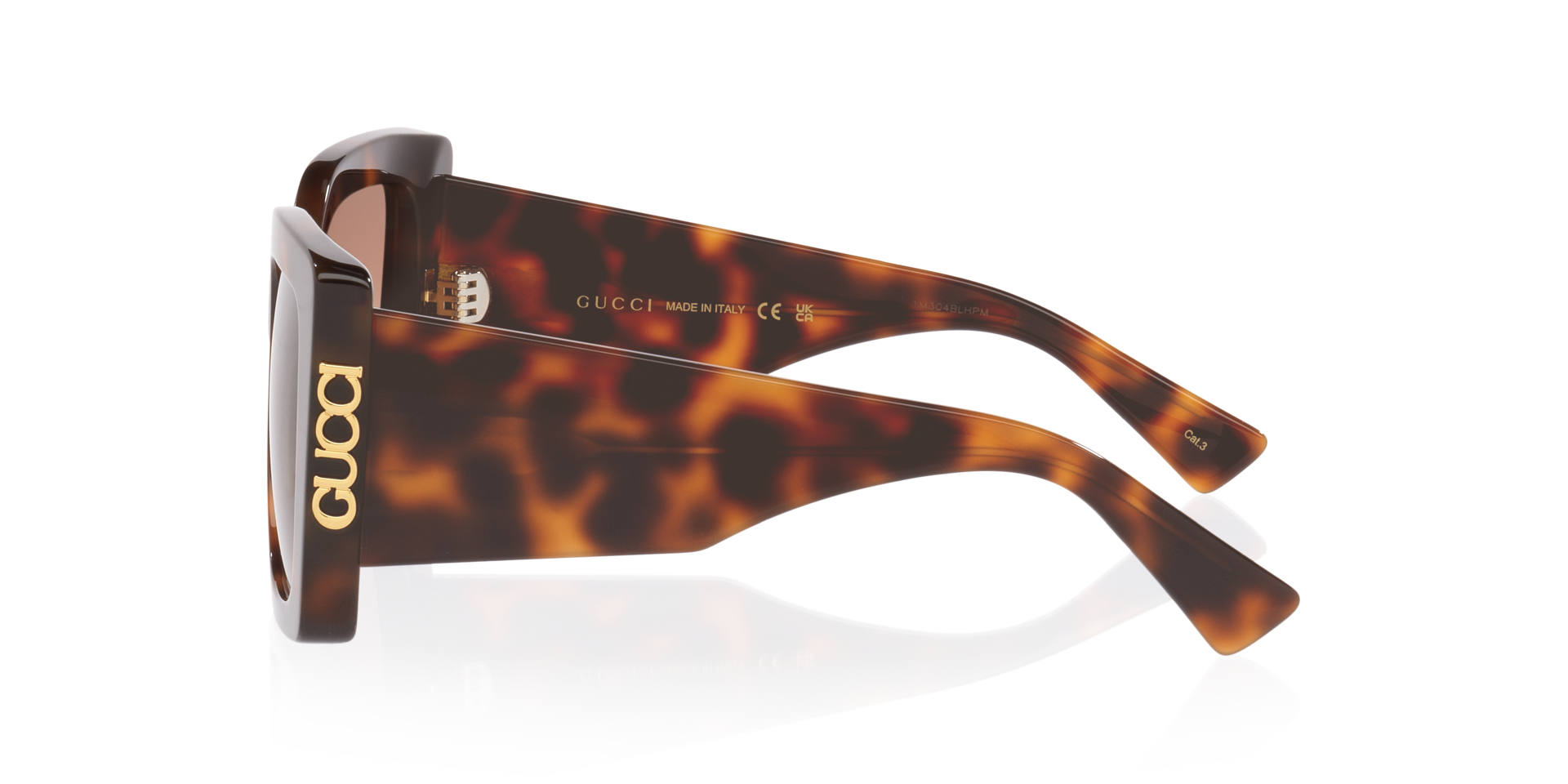 Gg2039S Tortoise AcetatSunglass Frames von B24, Seitenansicht
