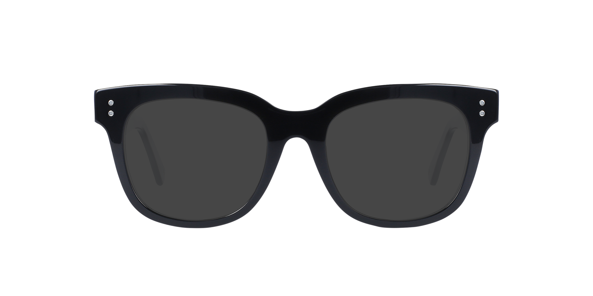 Danny Jet Black AcetaatEyeglass Frames van B24, met getinte lenzen