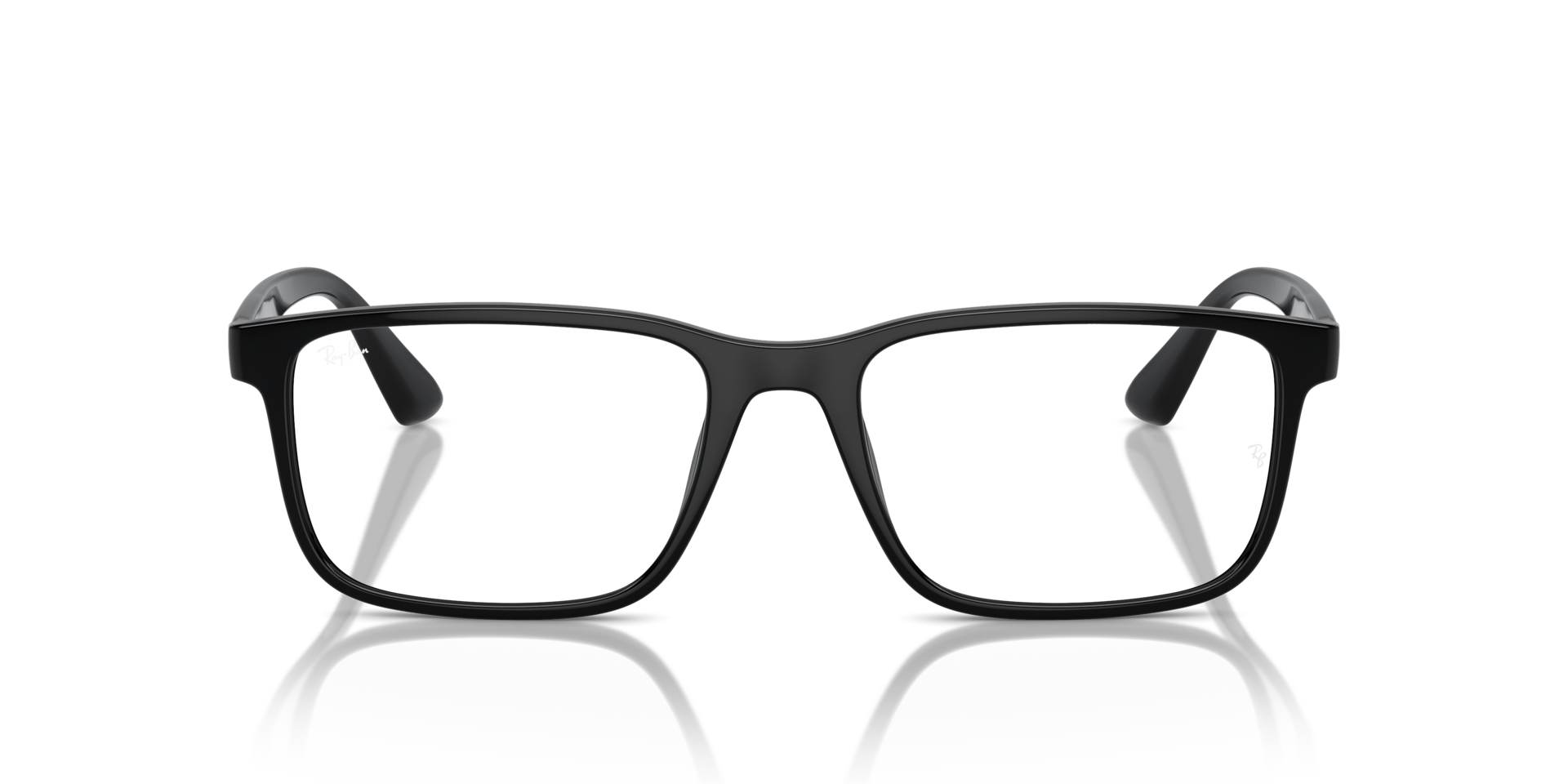 RB7241D Zwart KunststofEyeglass Frames van B24, Vooraanzicht