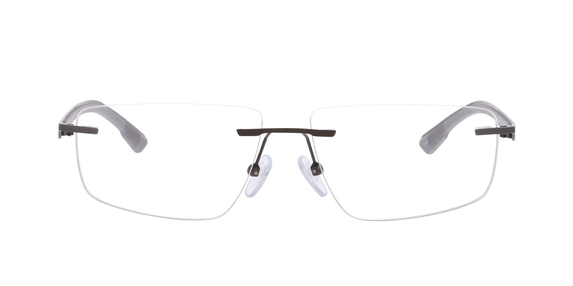 Willem Mat marineblauw MetaalEyeglass Frames van B24, Vooraanzicht