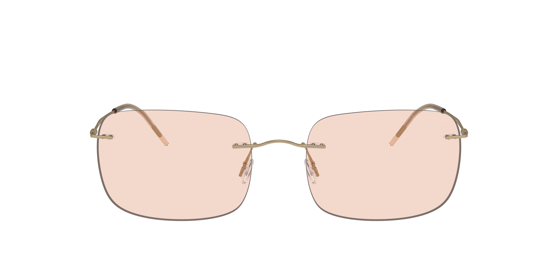 AR1512M Mat lichtgoud MetaalSunglass Frames van B24, met getinte lenzen