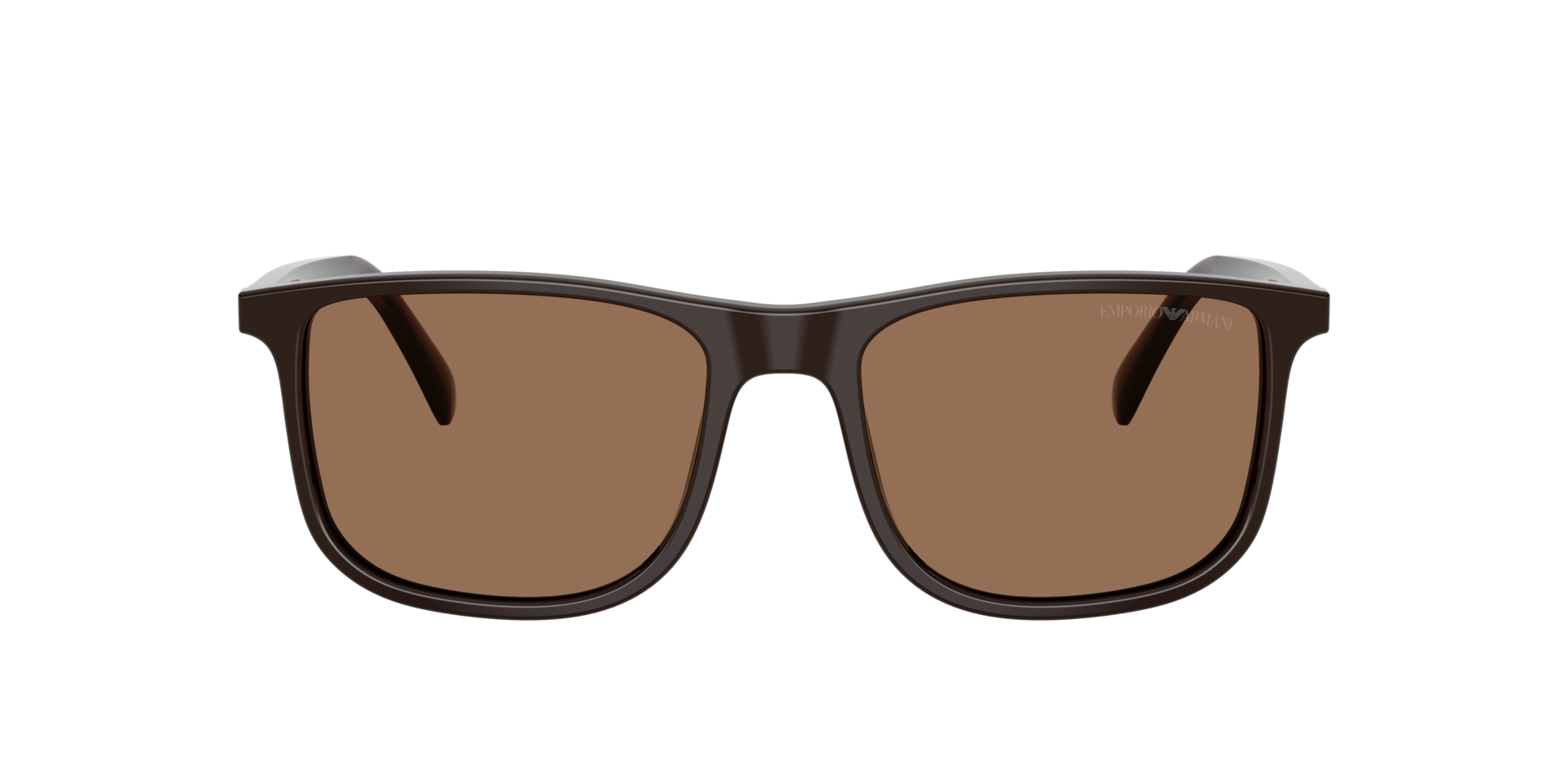 EA4280 Shiny Brown AcetatSunglass Frames von B24, mit getönten Gläsern
