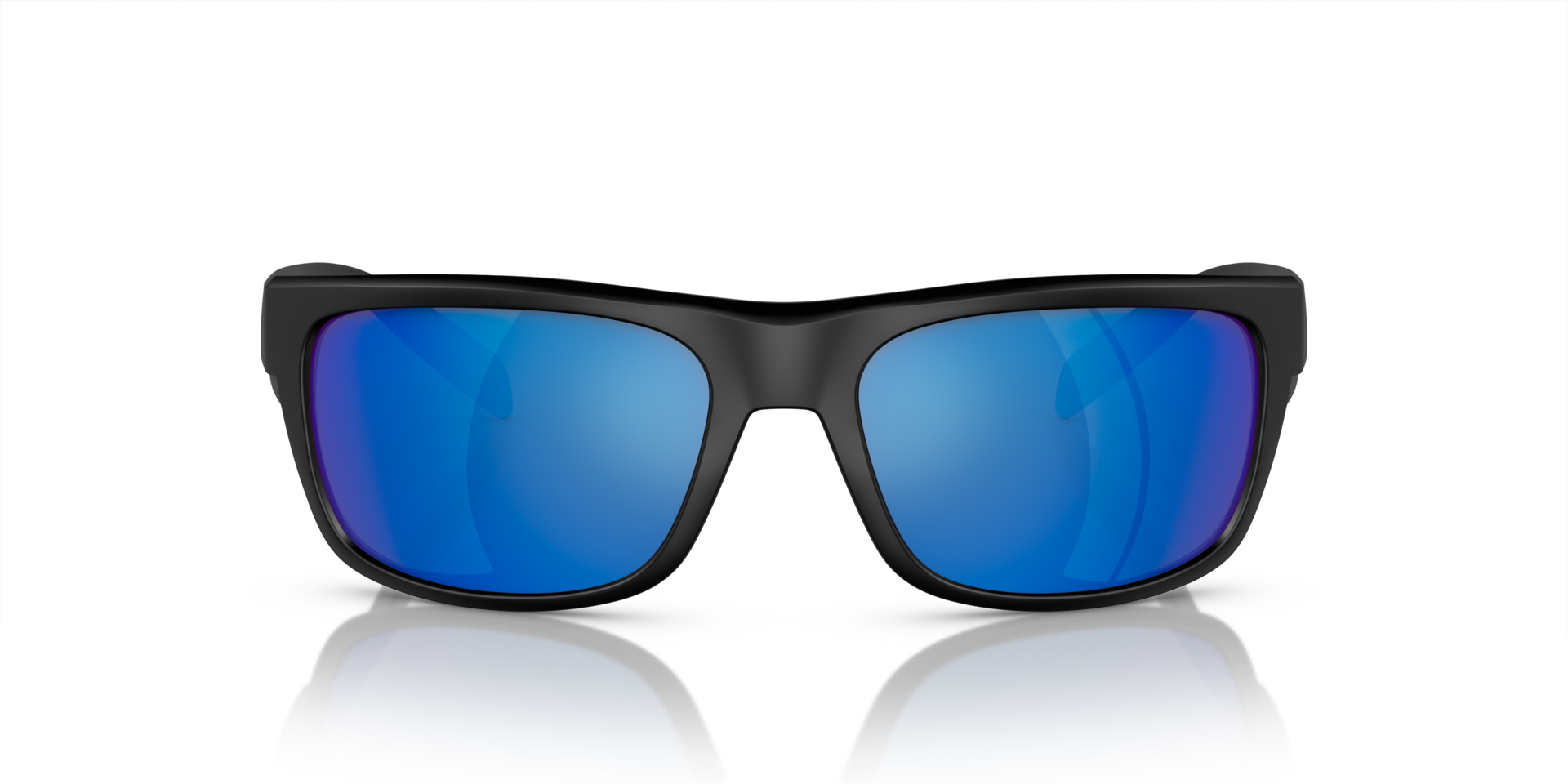 XD9003 Matt Schwarz KunststoffSunglass Frames von B24, Vorderansicht