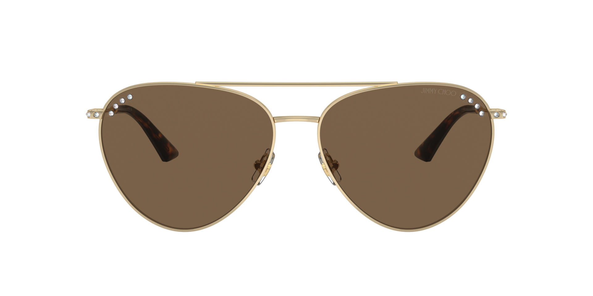 JC4002B Hellgold MetallSunglass Frames von B24, mit getönten Gläsern