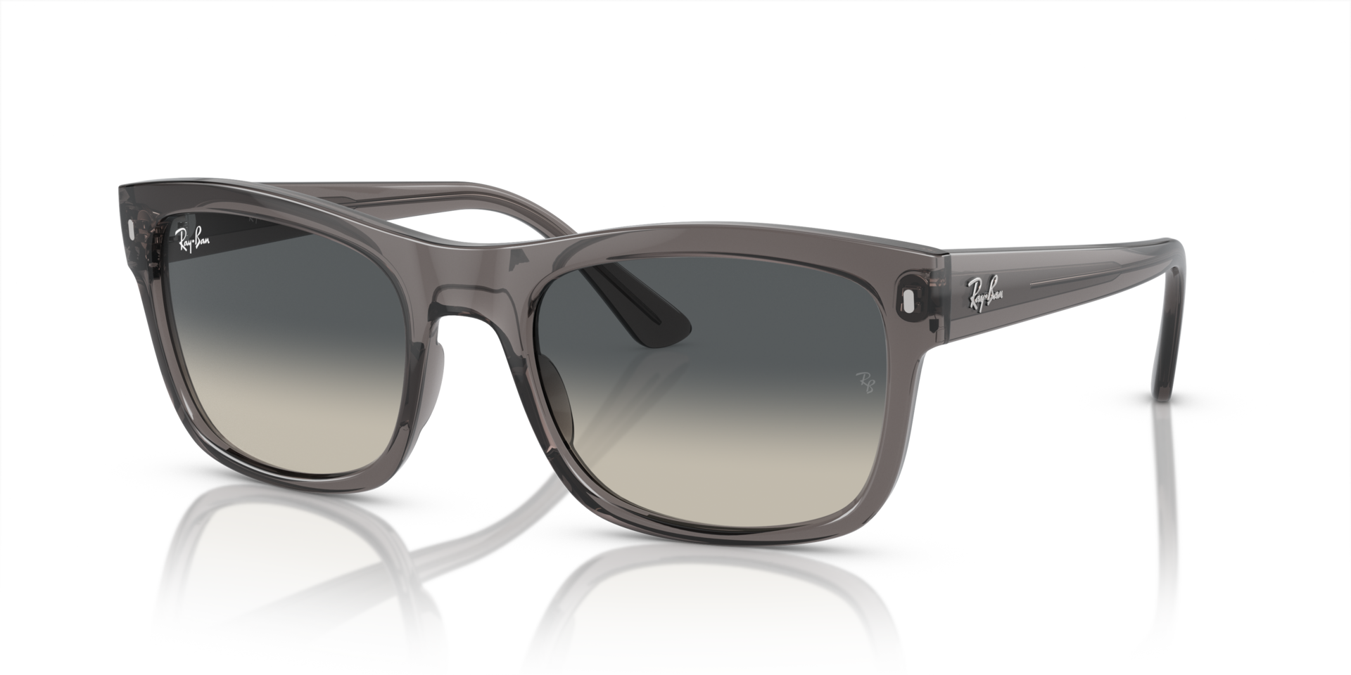 RB4428 Opaal donkergrijs KunststofSunglass Frames van B24, Hoekweergave