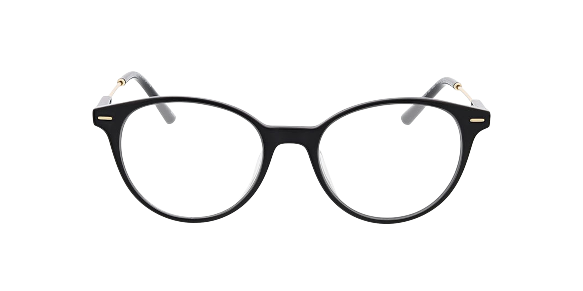 Venedig Schwarz AcetatEyeglass Frames von B24, Vorderansicht