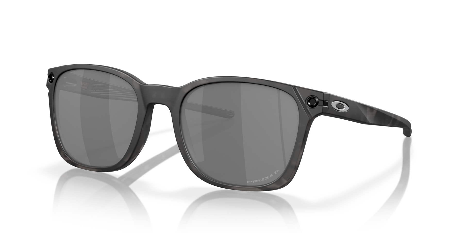 Ojector Matzwart tortoise KunststofSunglass Frames van B24, Hoekweergave