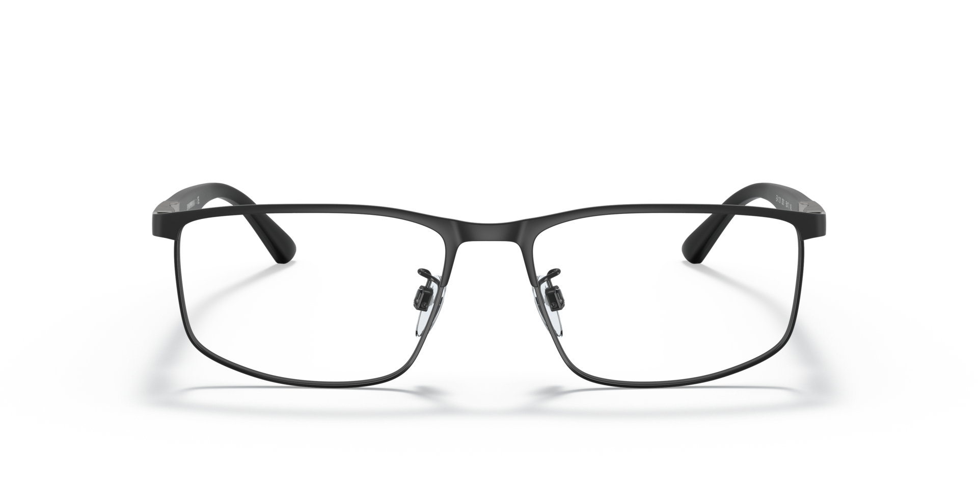 EA1131 Matzwart MetaalEyeglass Frames van B24, Vooraanzicht