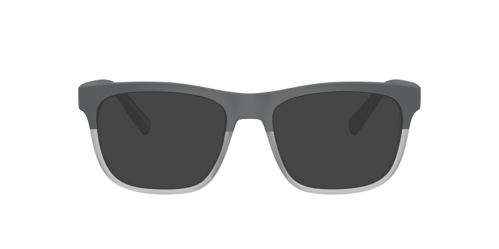 AX3050 Matte Grey & Transparent Grey KunststofEyeglass Frames van B24, met getinte lenzen