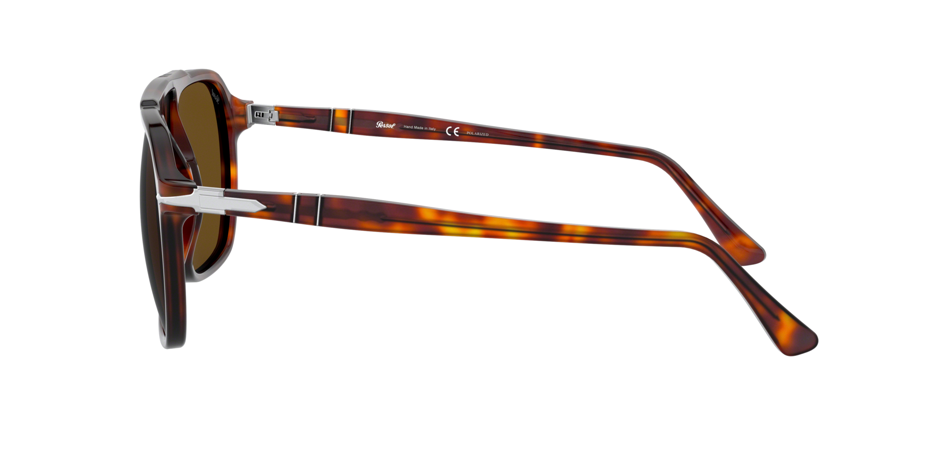 PO3223S Havana AcetatSunglass Frames von B24, Seitenansicht