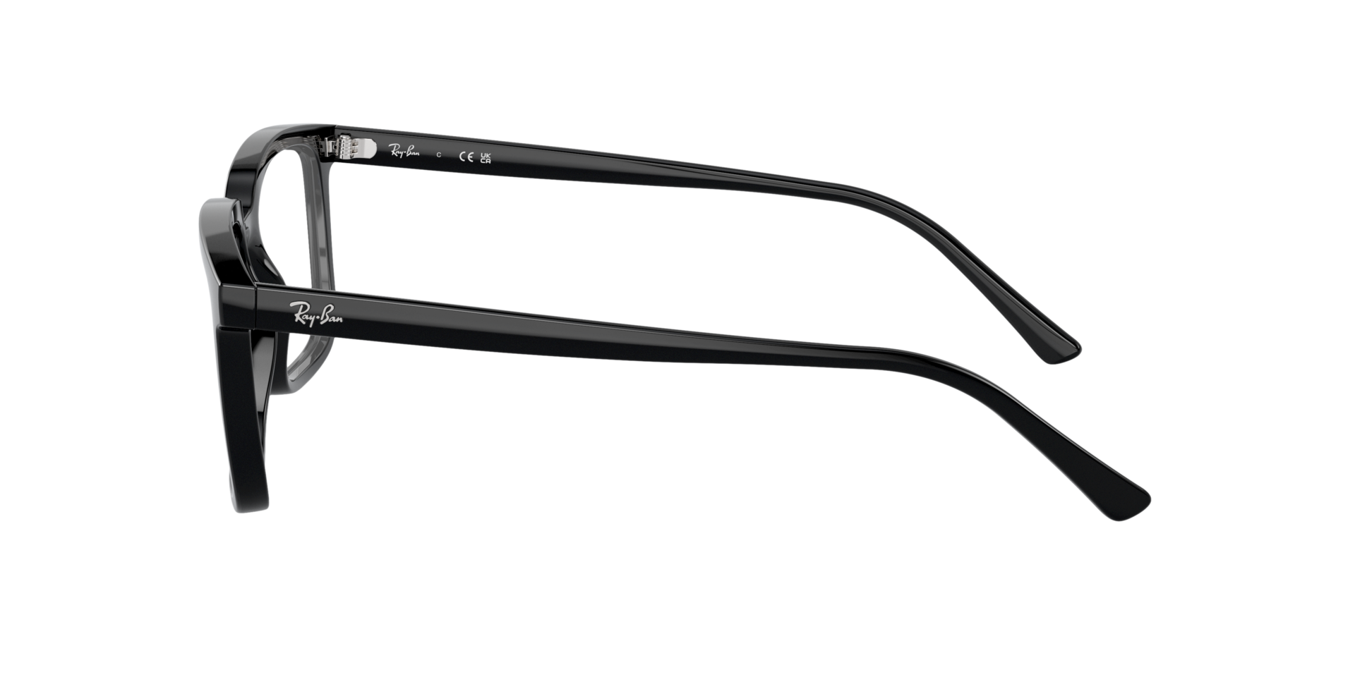 RB7239 Schwarz KunststoffEyeglass Frames von B24, Seitenansicht