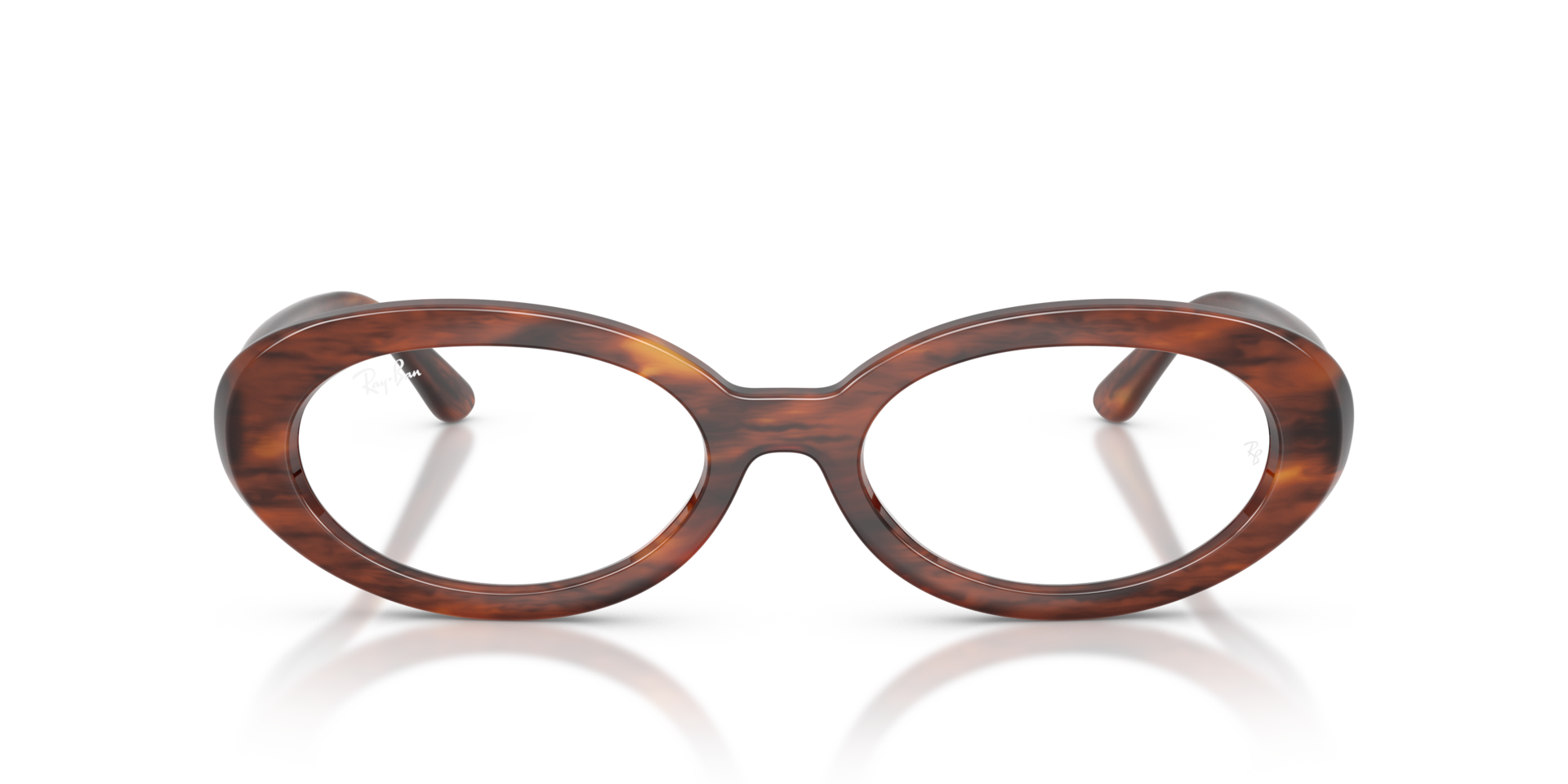 RB2223V Havana gestreift KunststoffEyeglass Frames von B24, Vorderansicht